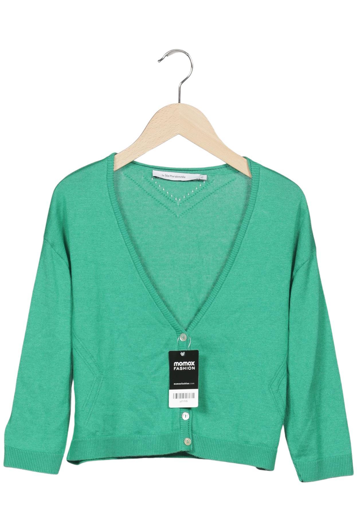 

LA FÉE Maraboutée Damen Strickjacke, grün, Gr. 34