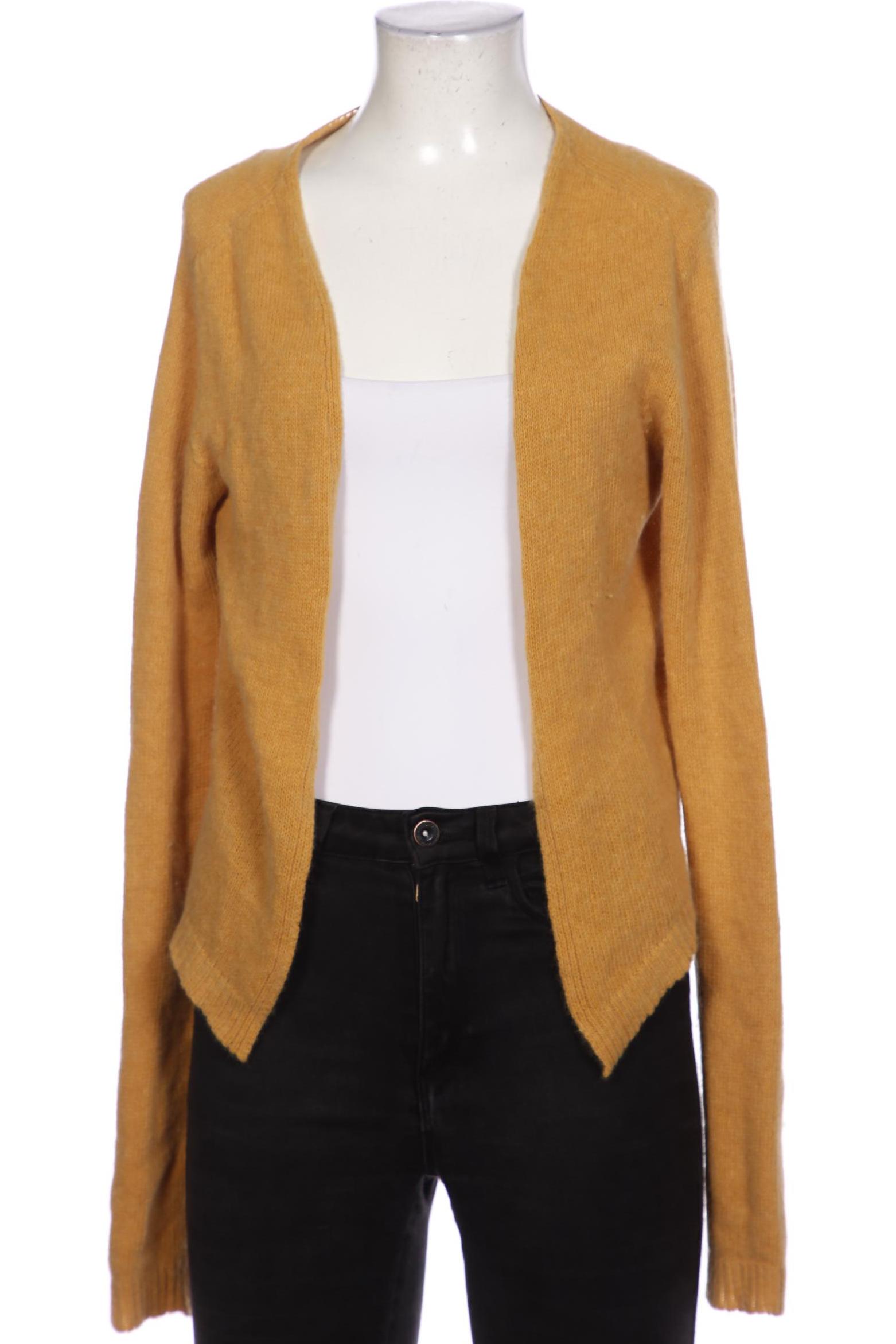 

LA FÉE Maraboutée Damen Strickjacke, gelb, Gr. 32