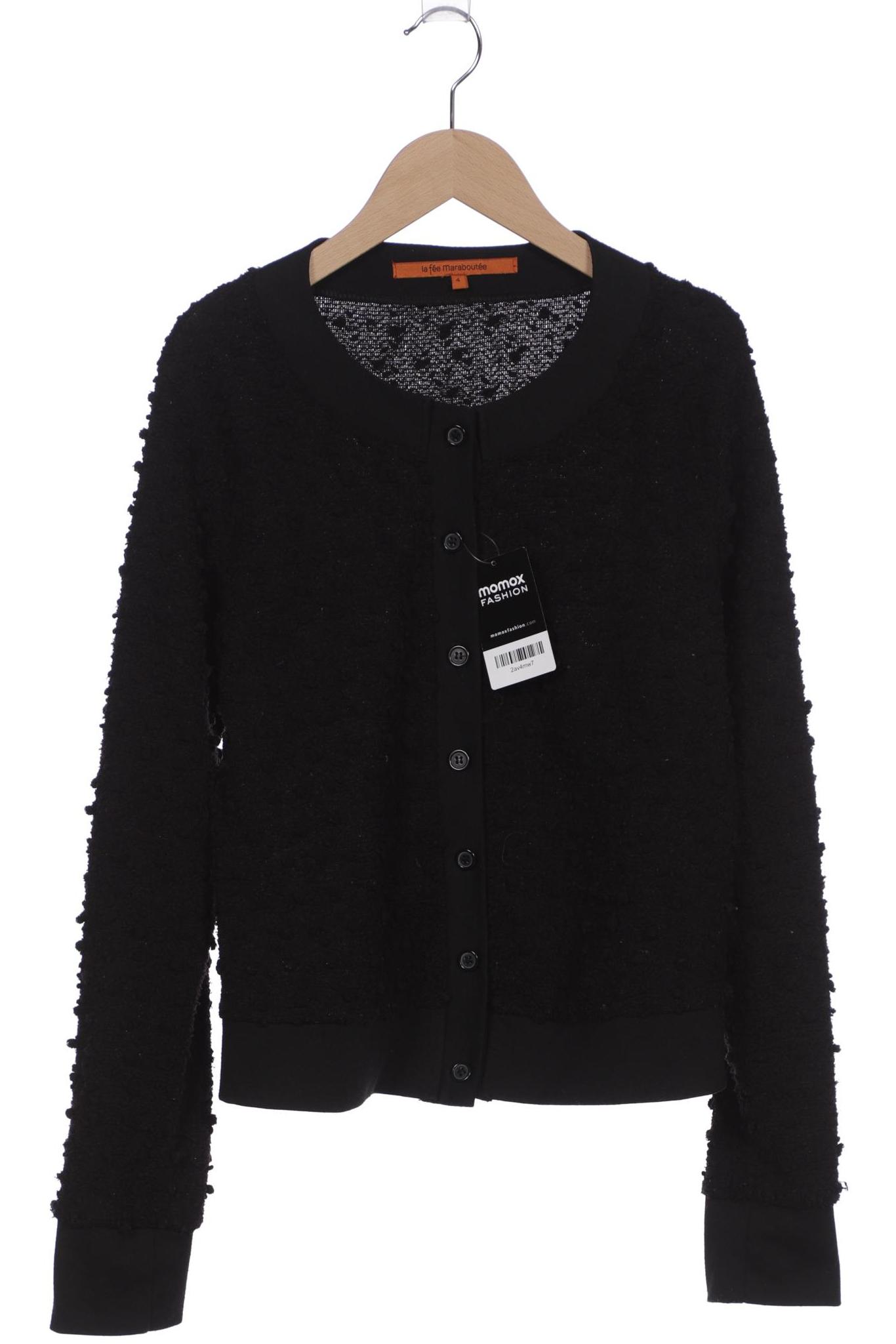 Thumbnail - LA FÉE Maraboutée Damen Strickjacke, schwarz, Gr. 36