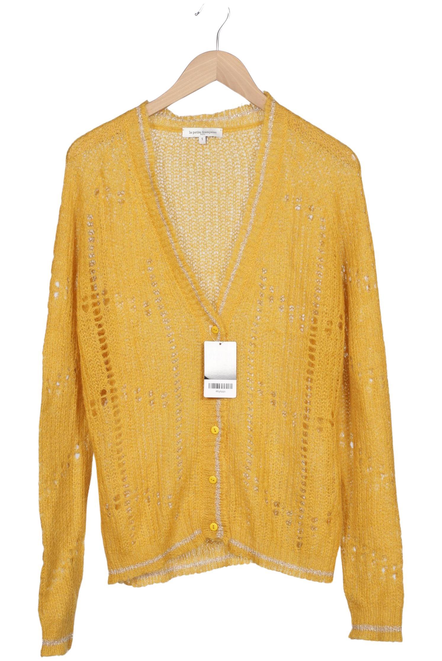 

la petite française Damen Strickjacke, gelb, Gr. uni