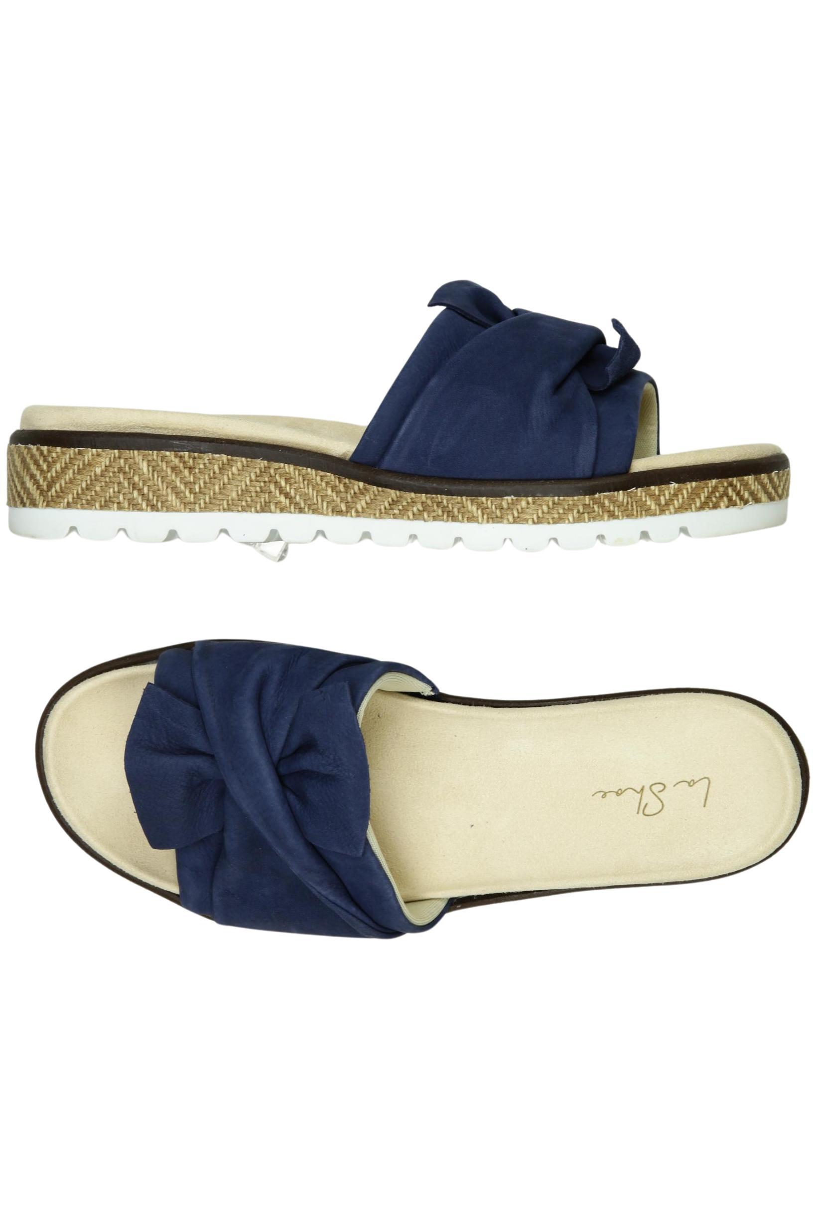 

La Shoe Damen Sandale, blau, Gr. 39