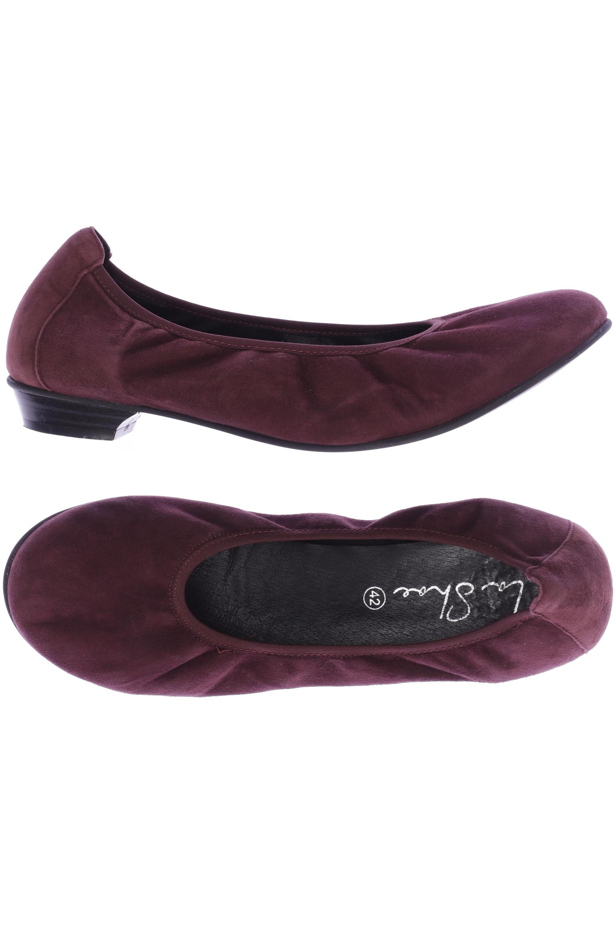 

La Shoe Damen Ballerinas, bordeaux, Gr. 42