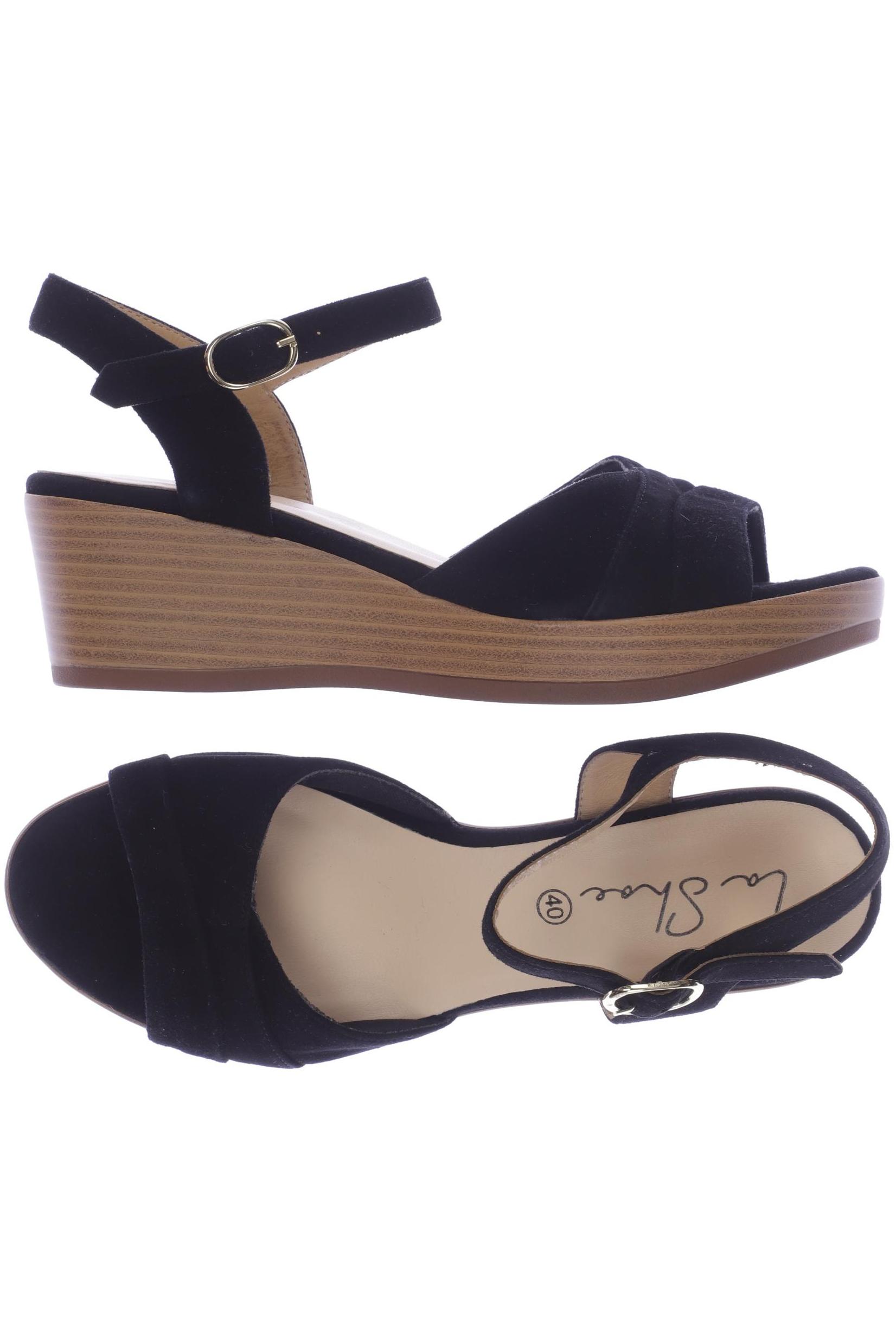 

La Shoe Damen Sandale, schwarz, Gr. 40