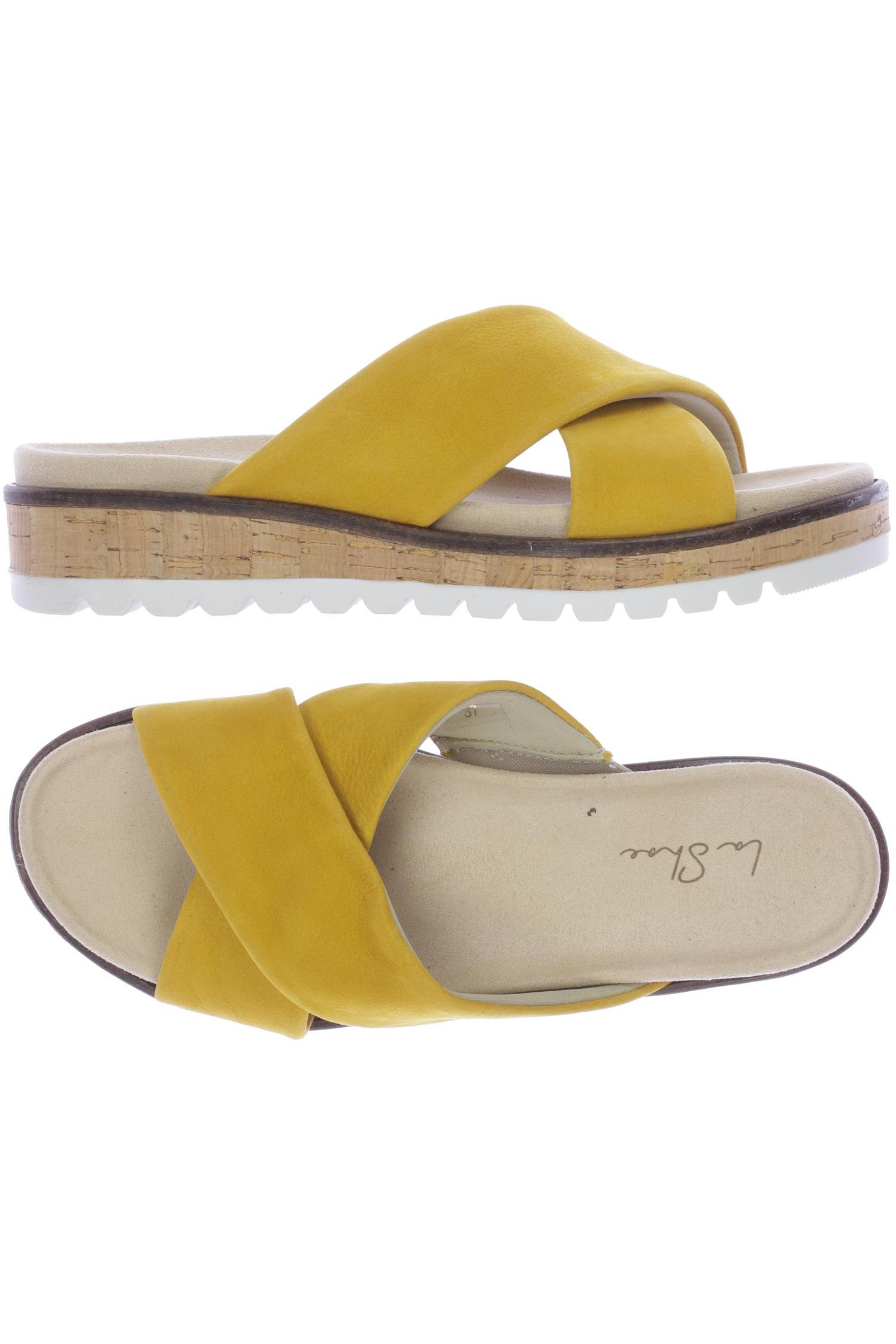

La Shoe Damen Sandale, gelb, Gr. 37