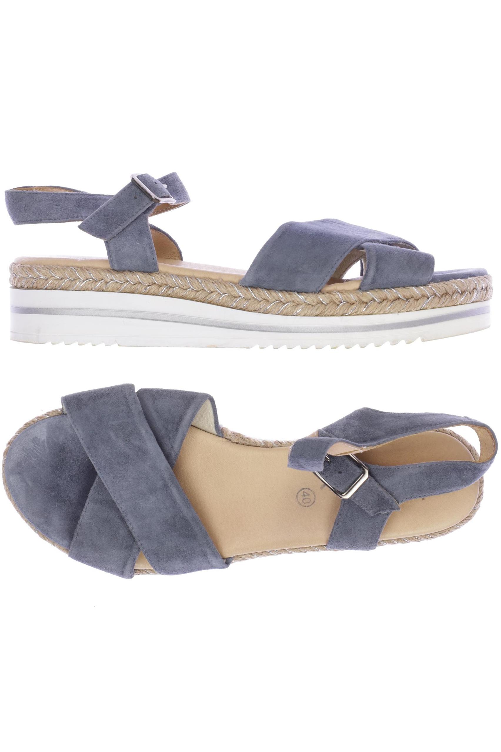 

La Shoe Damen Sandale, blau, Gr. 40