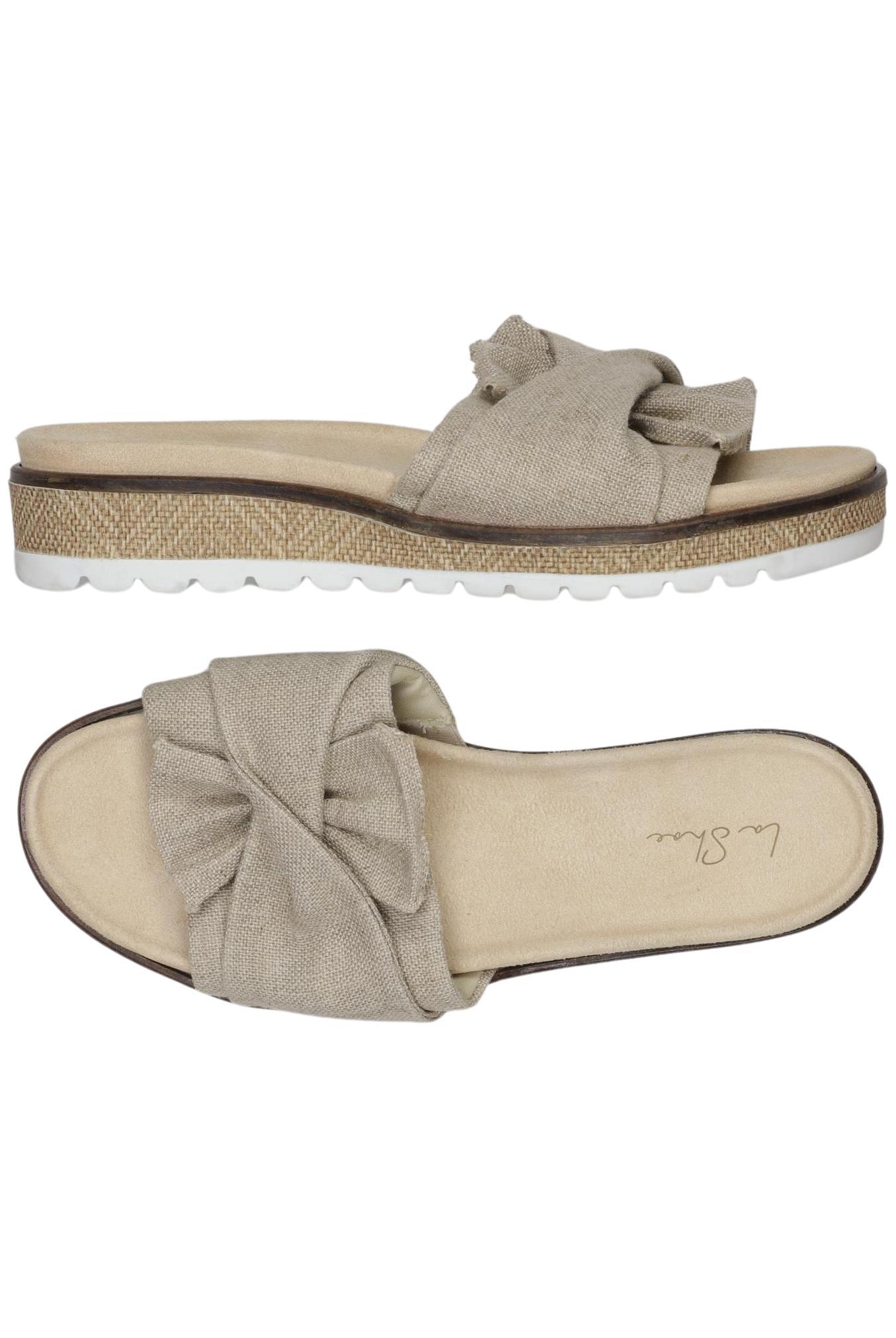 

La Shoe Damen Sandale, beige, Gr. 39