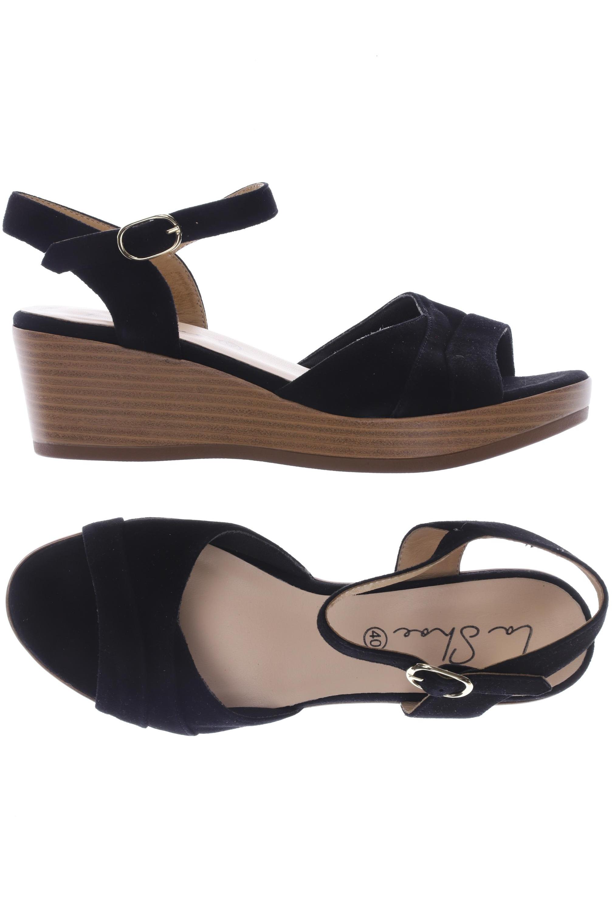 

La Shoe Damen Sandale, schwarz, Gr. 40