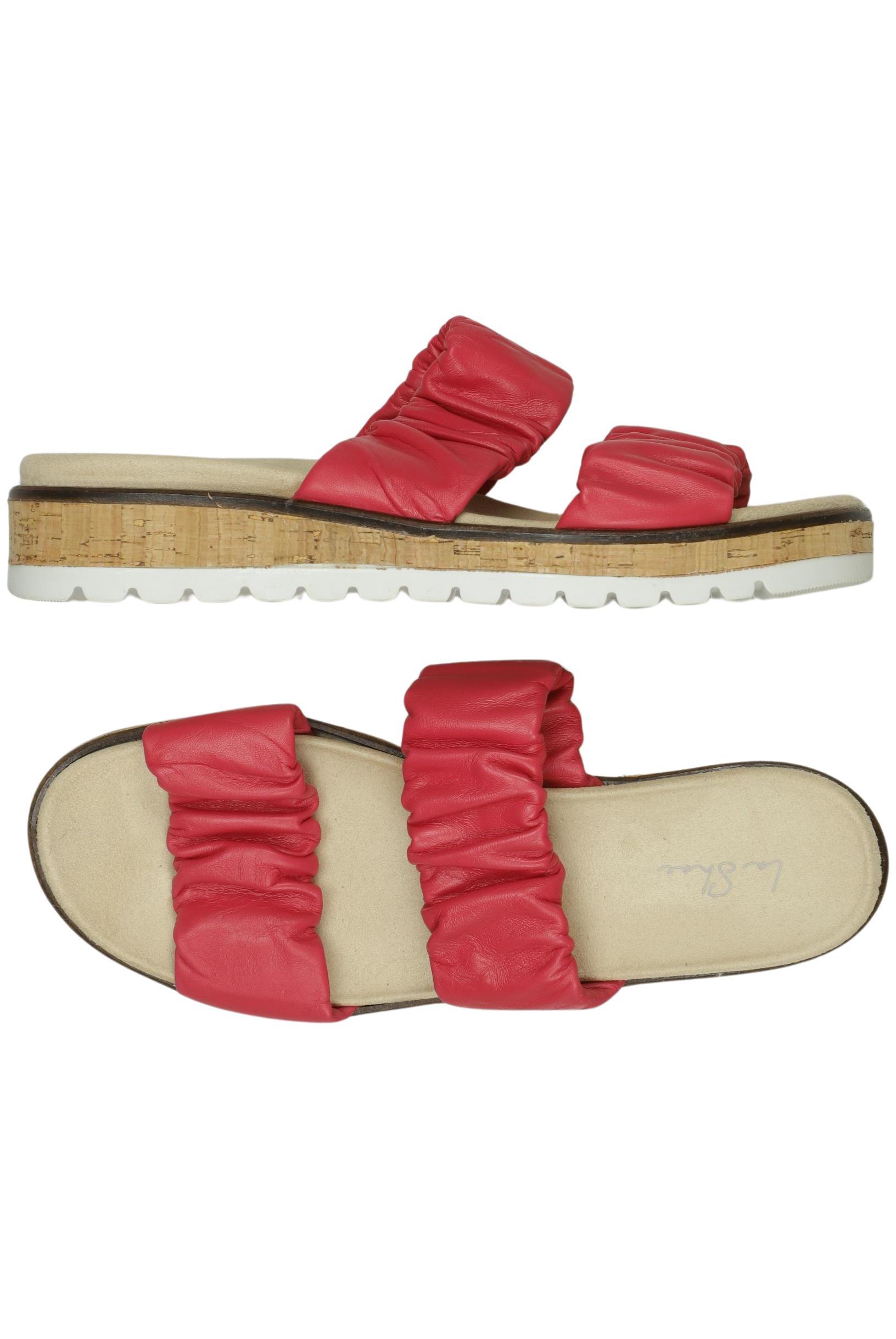 

La Shoe Damen Sandale, rot, Gr. 41