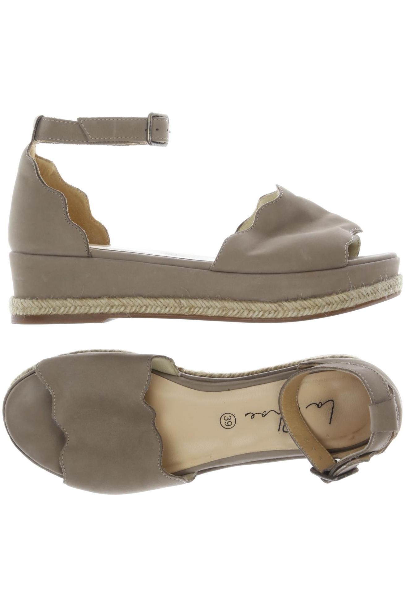 

La Shoe Damen Sandale, beige, Gr. 39