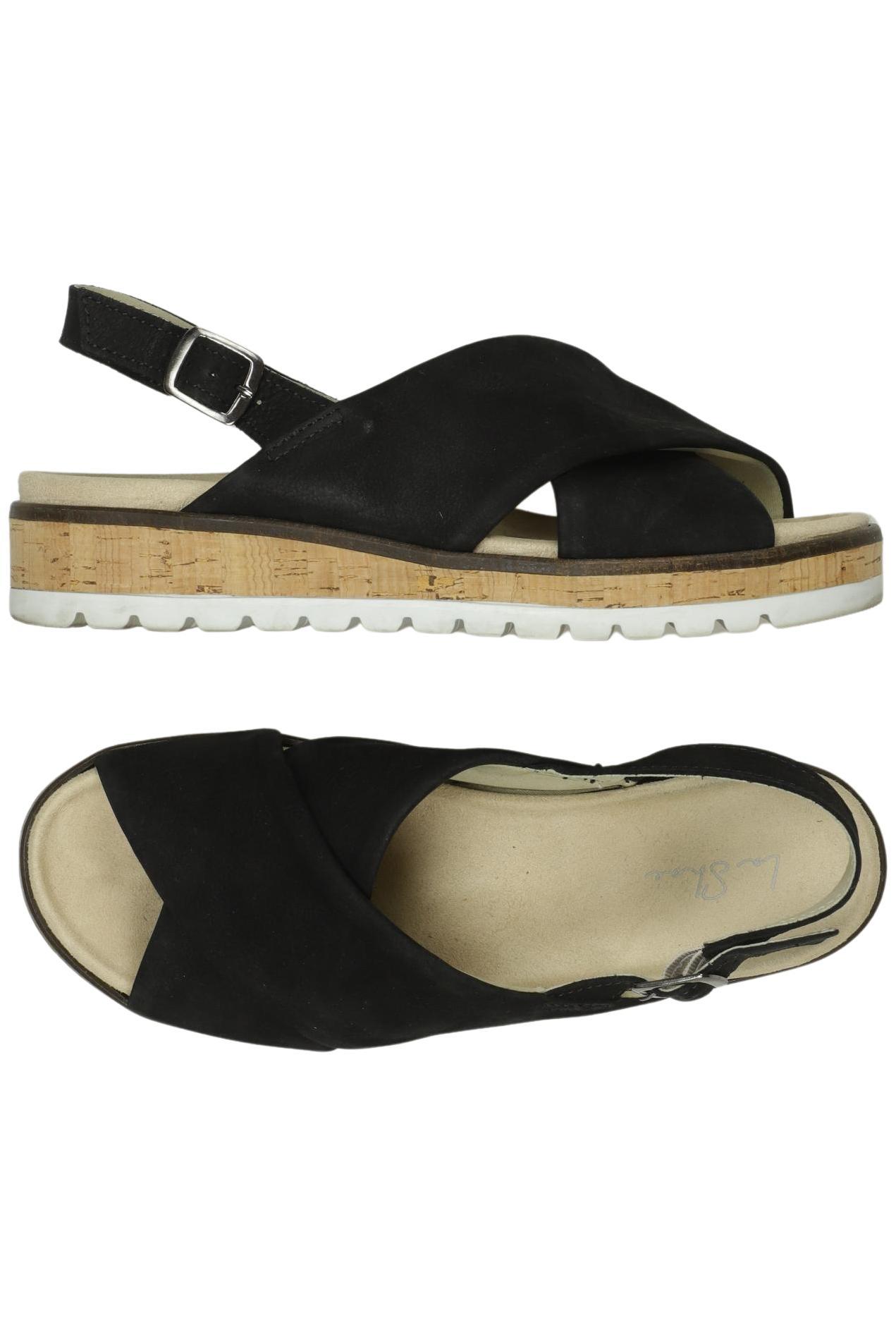 

La Shoe Damen Sandale, schwarz, Gr. 38