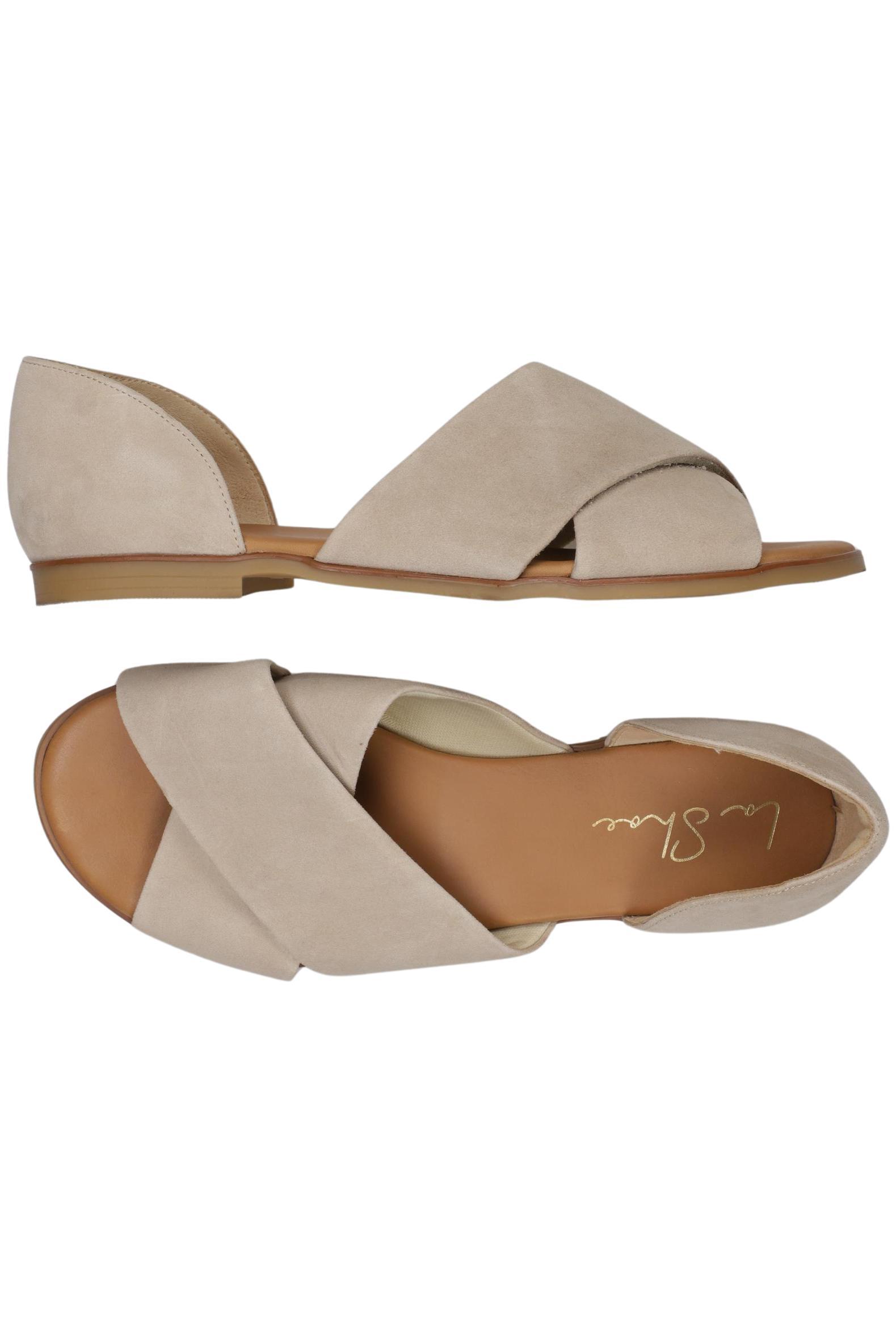 

La Shoe Damen Sandale, beige, Gr. 40