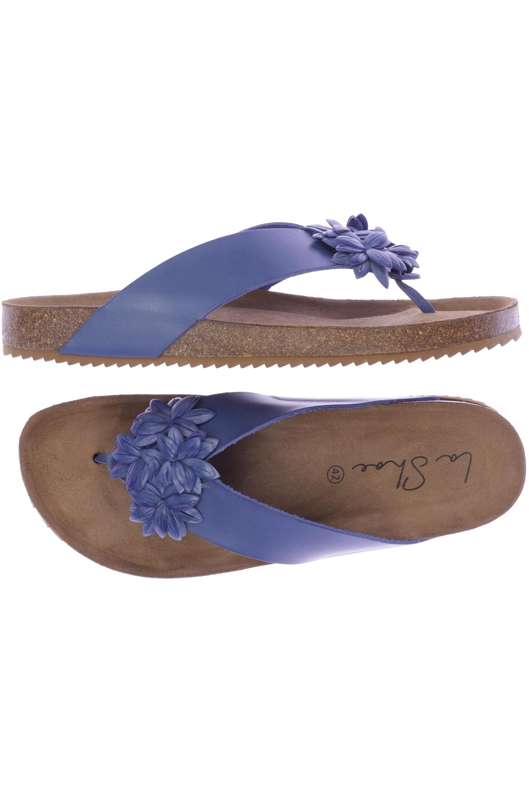 

La Shoe Damen Sandale, blau, Gr. 42