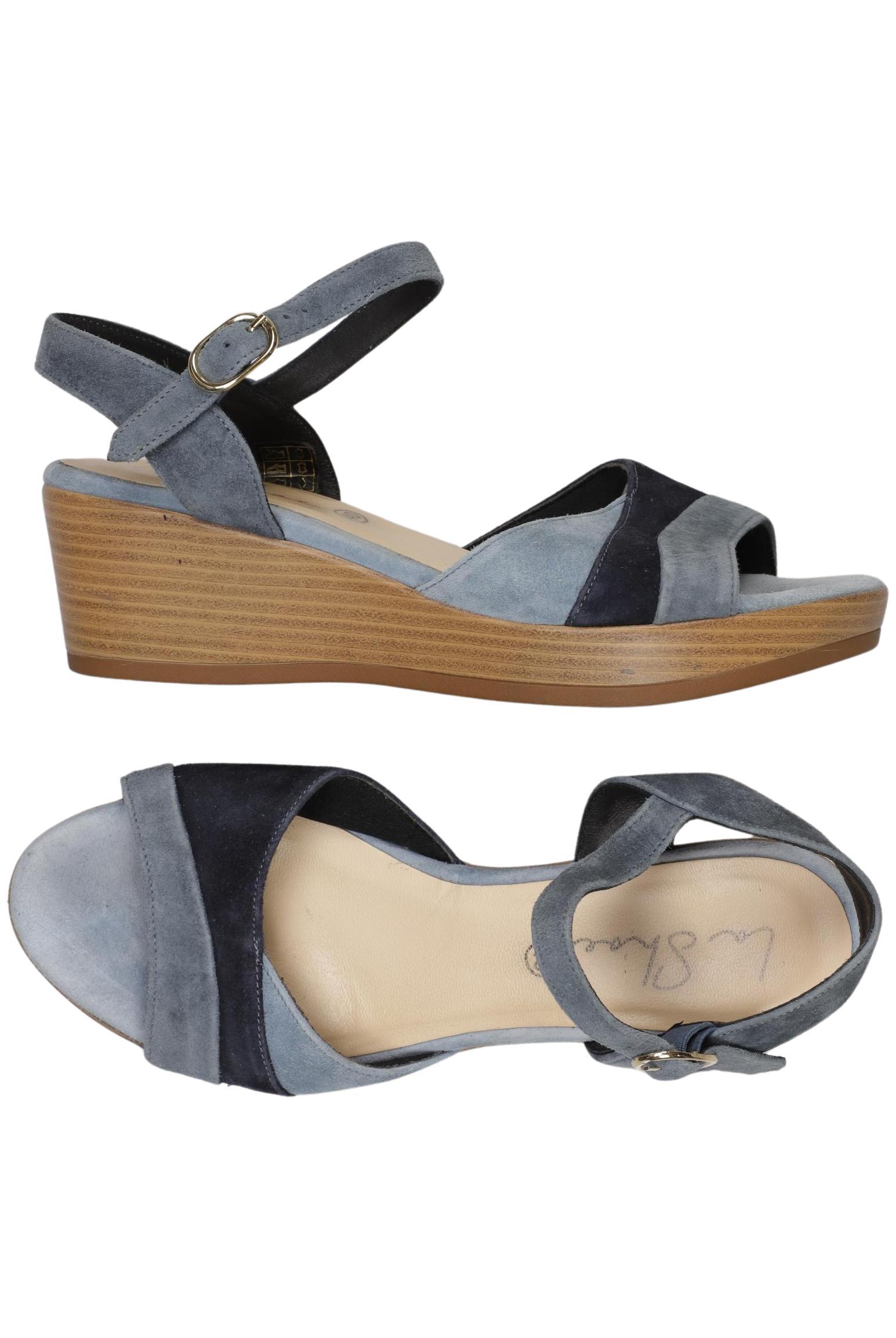 

La Shoe Damen Sandale, blau, Gr. 40