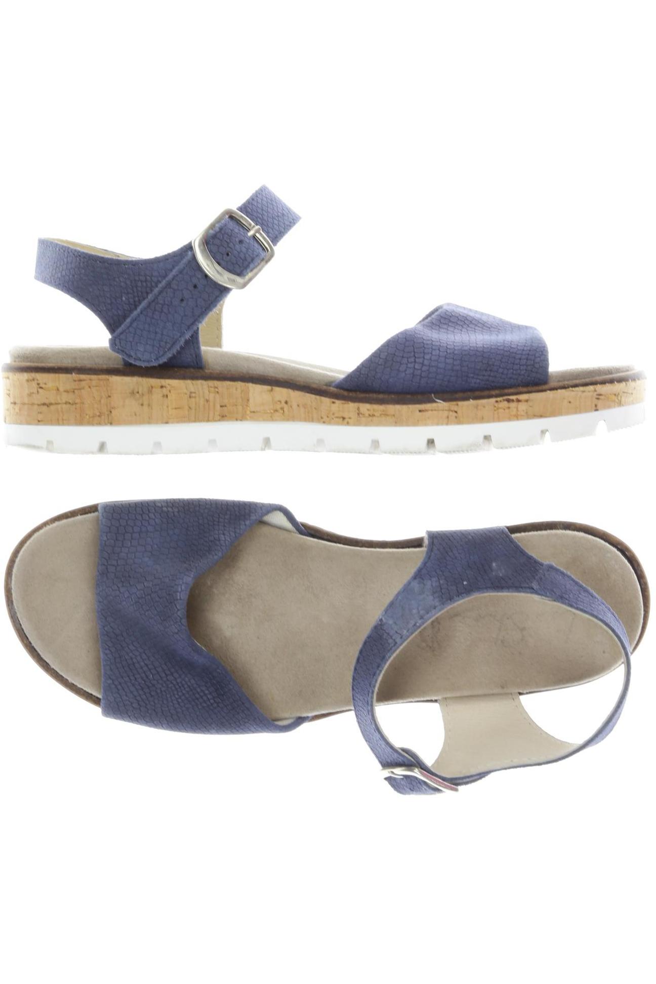 

La Shoe Damen Sandale, blau, Gr. 38
