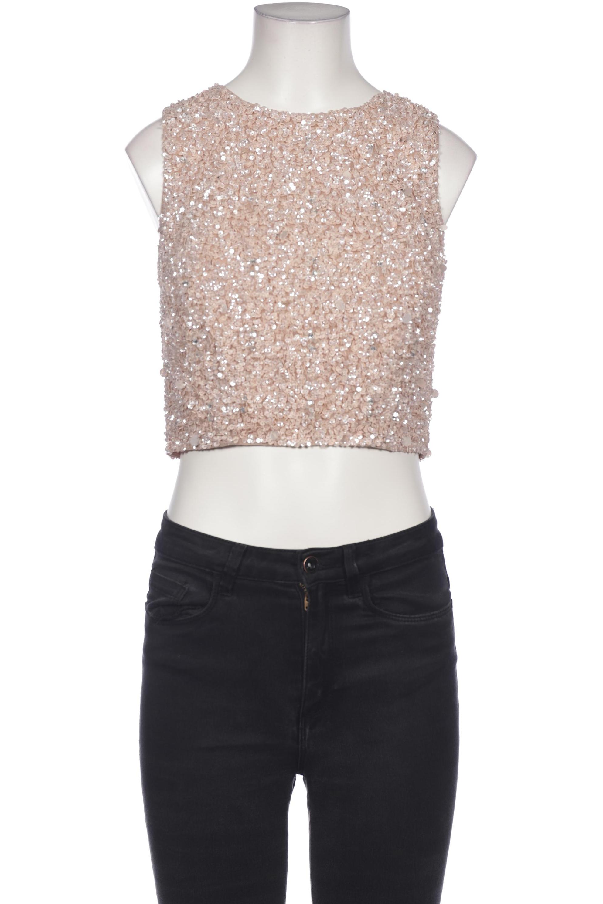 

lace & beads Damen Bluse, beige