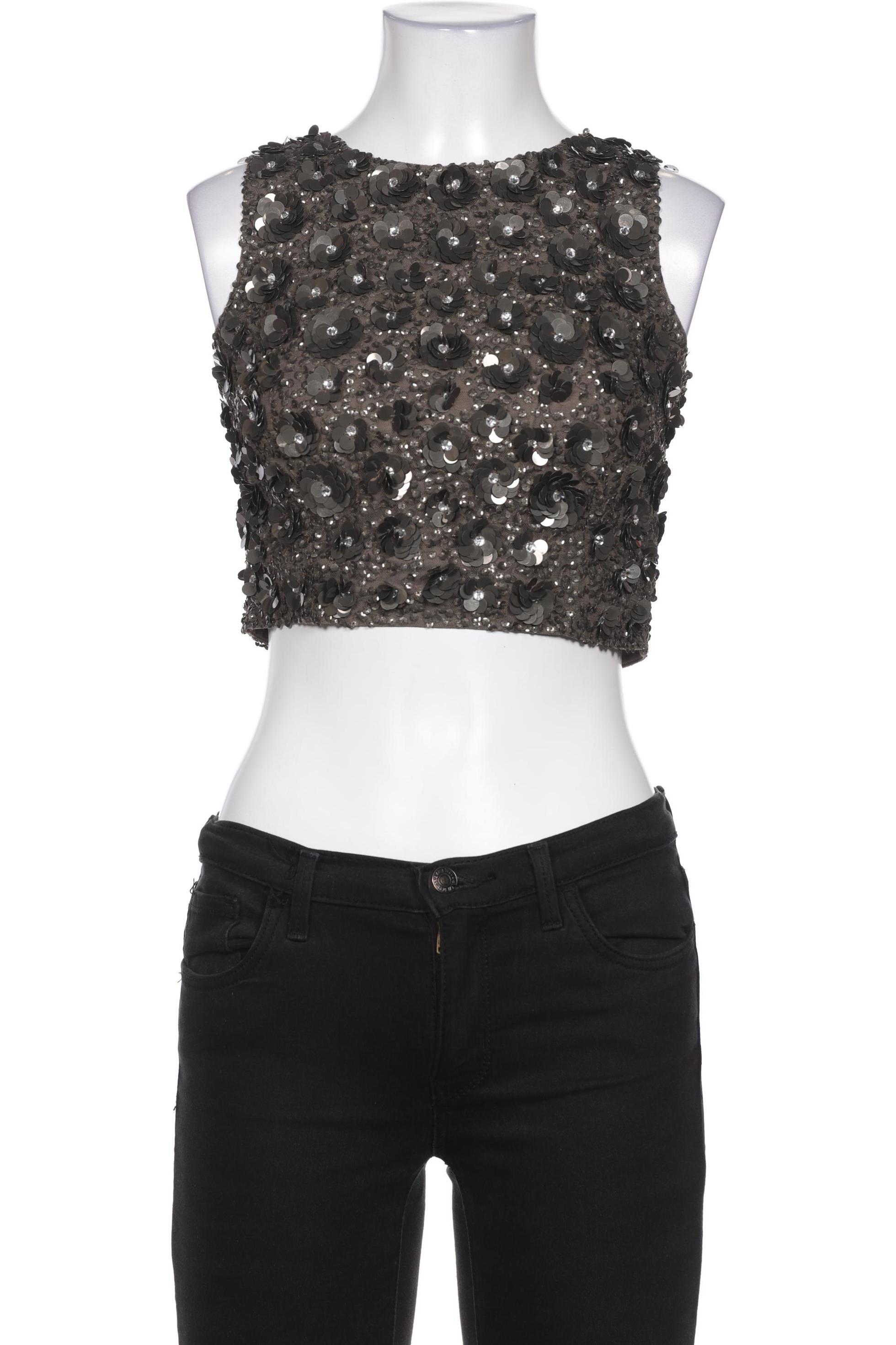 

lace beads Damen Bluse, grau