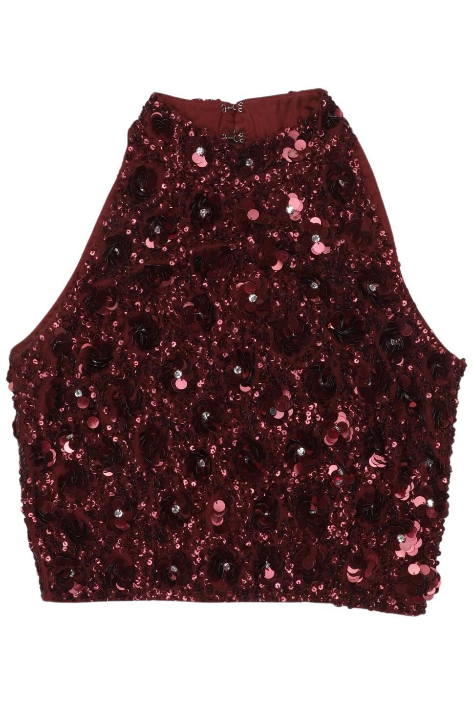 

Lace & Beads Damen Top, bordeaux, Gr. 34