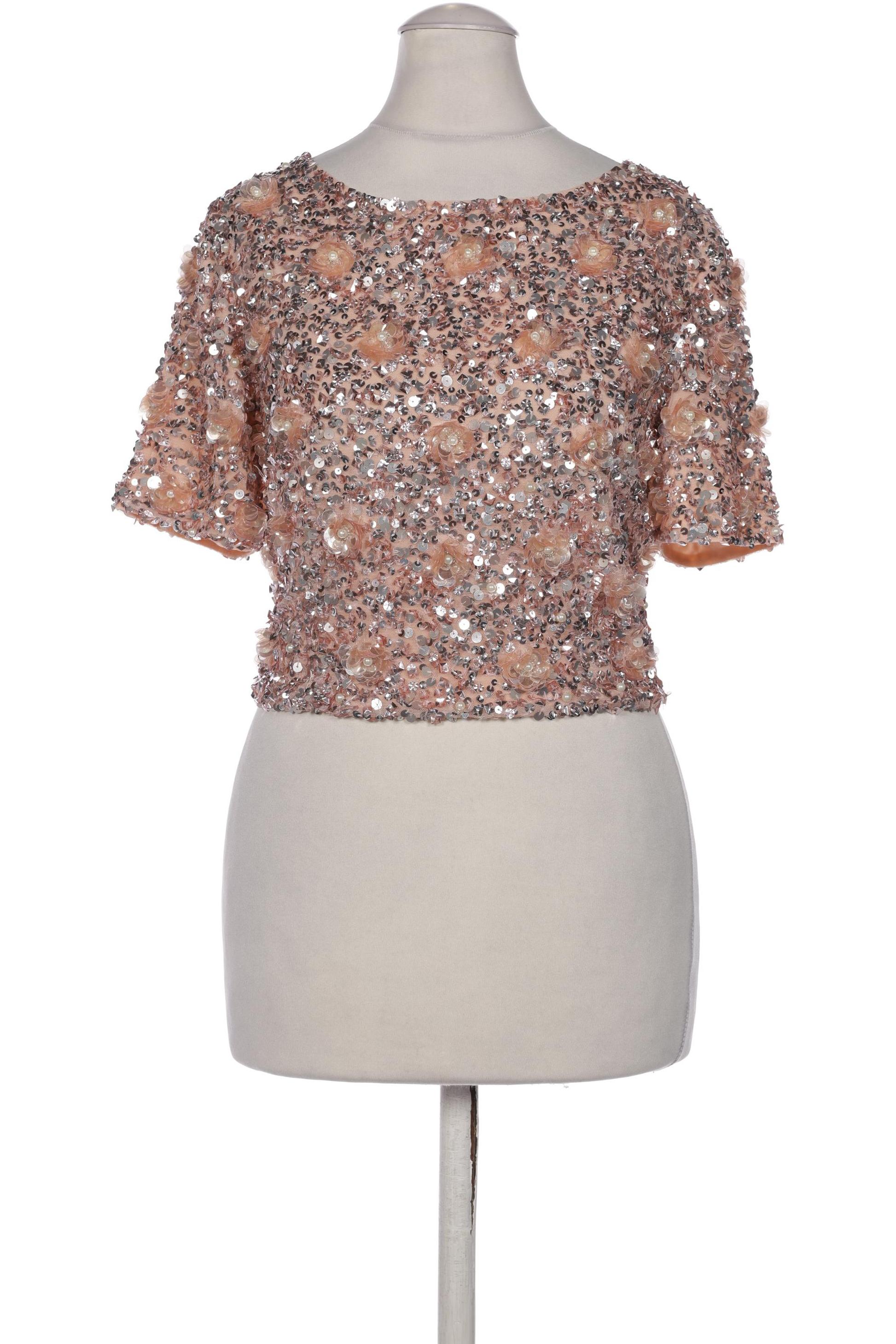 

lace beads Damen Bluse, pink, Gr. 34