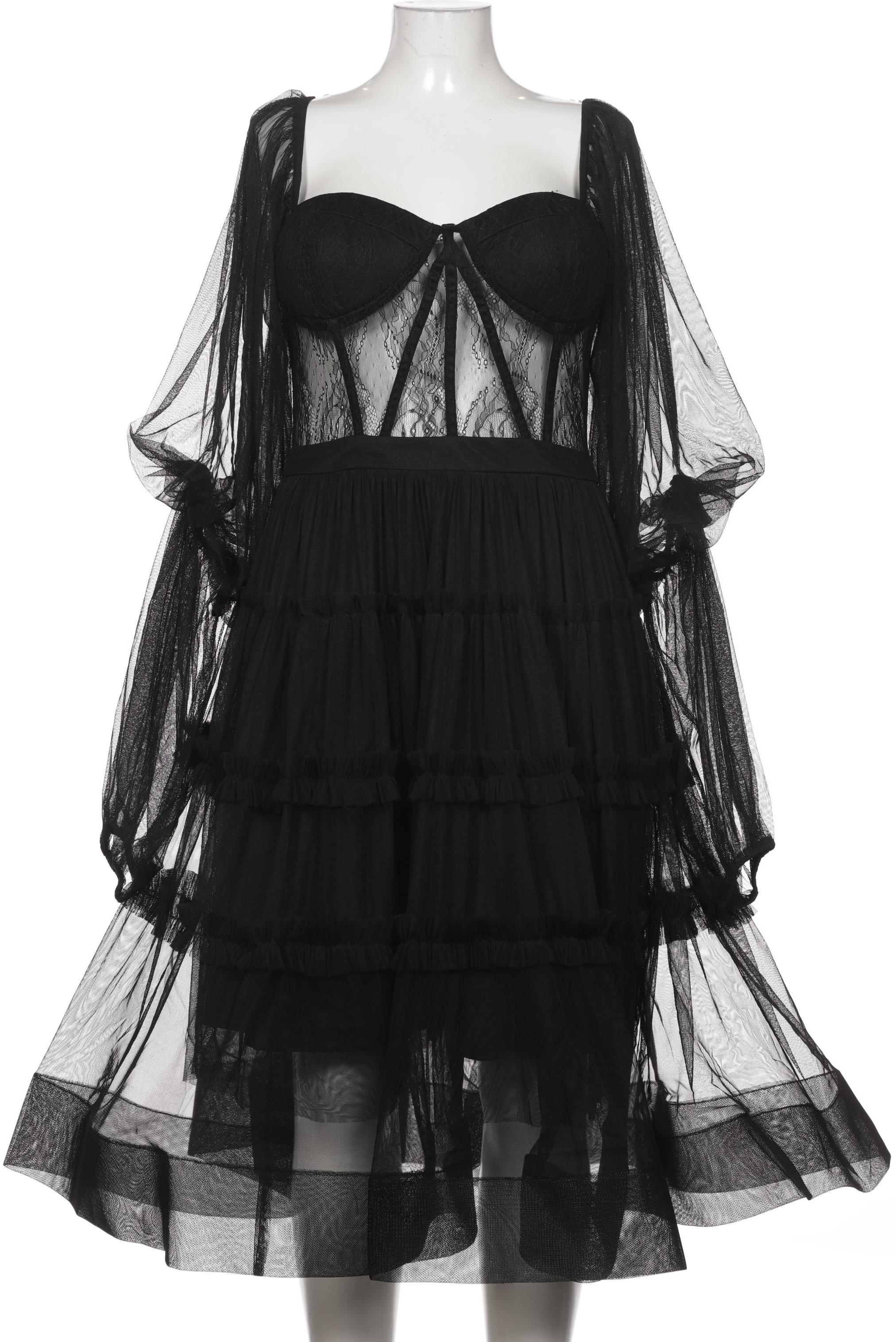 

lace beads Damen Kleid, schwarz, Gr. 14