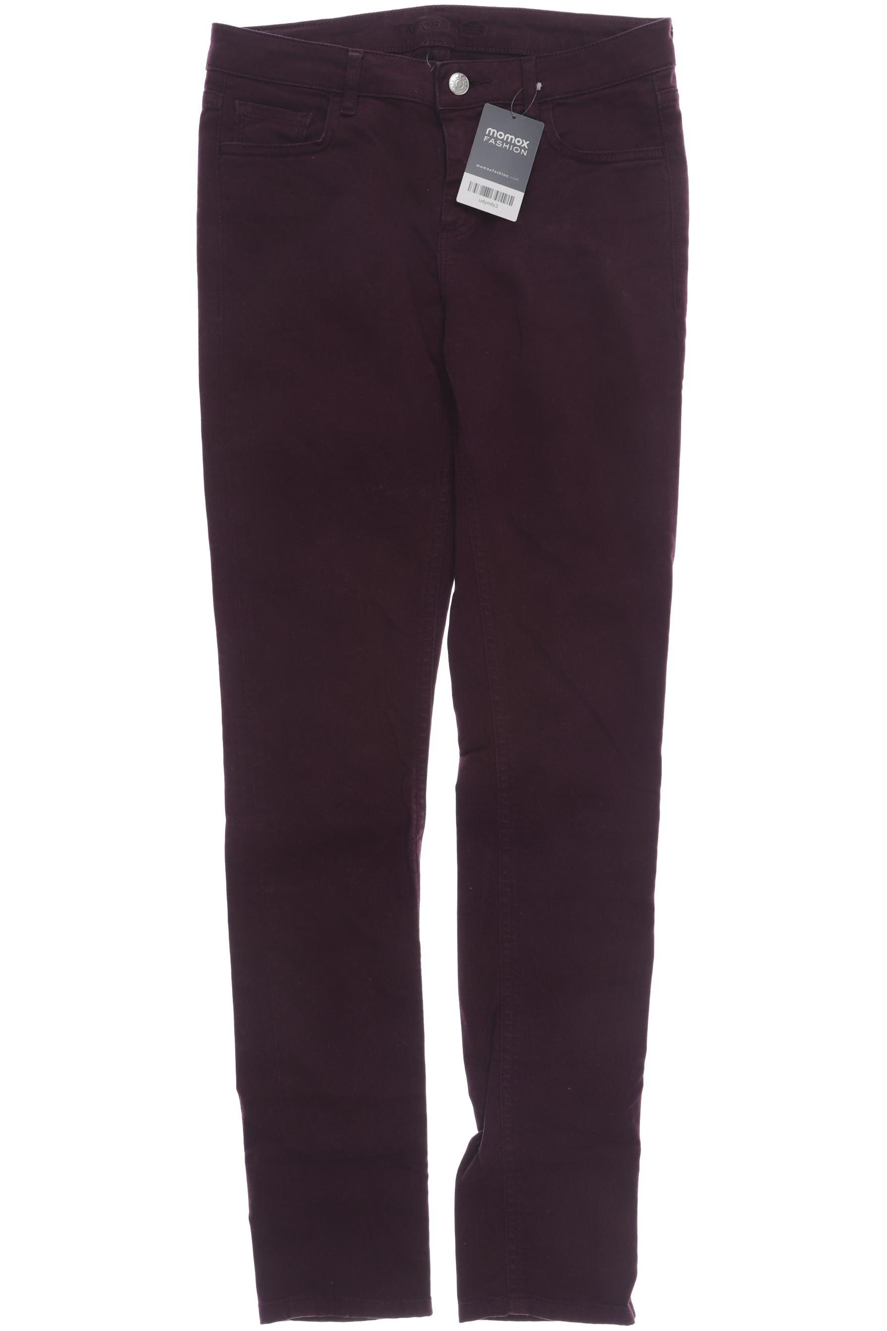 

Lacoste Damen Jeans, bordeaux, Gr. 34