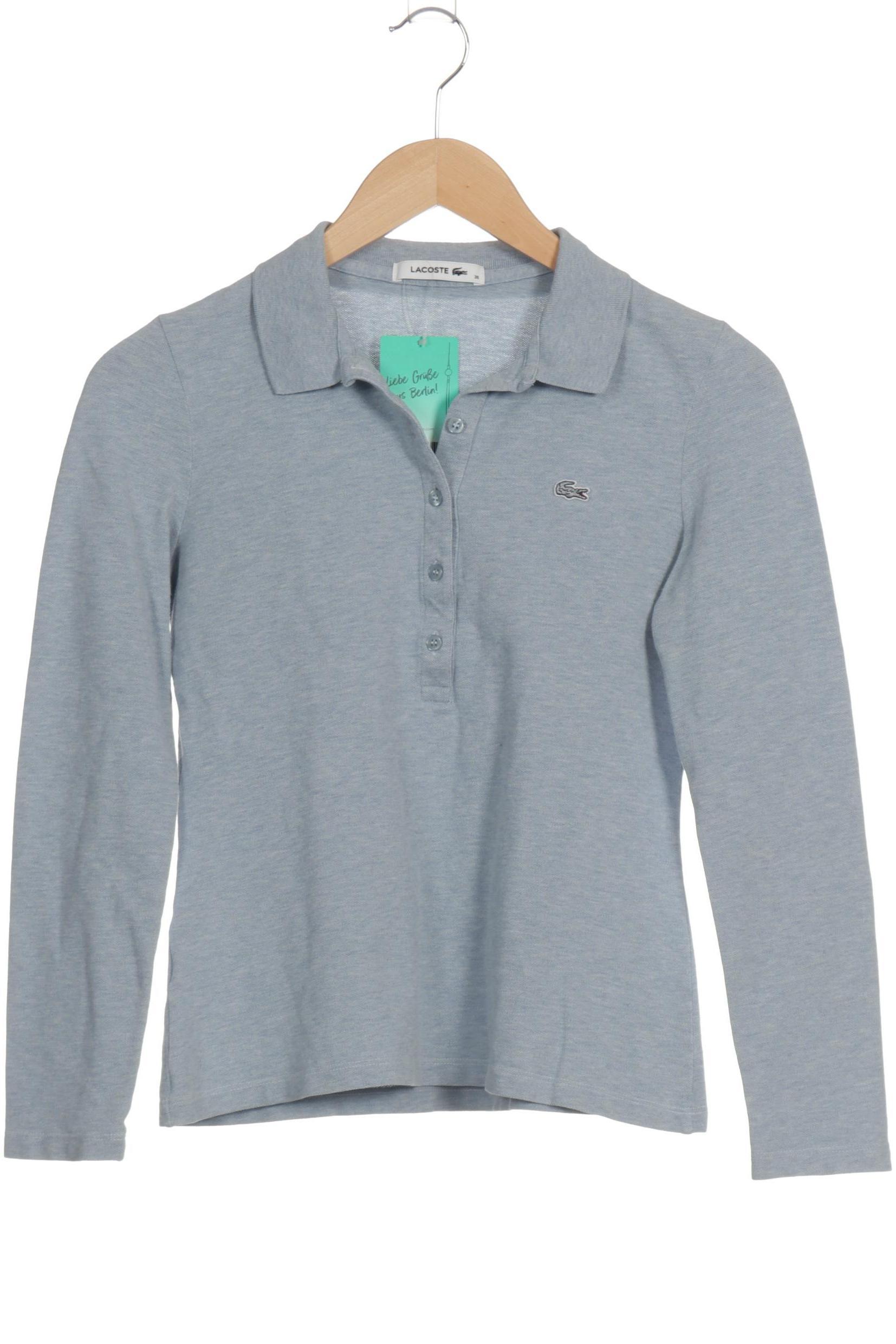 

Lacoste Damen Langarmshirt, blau, Gr. 36