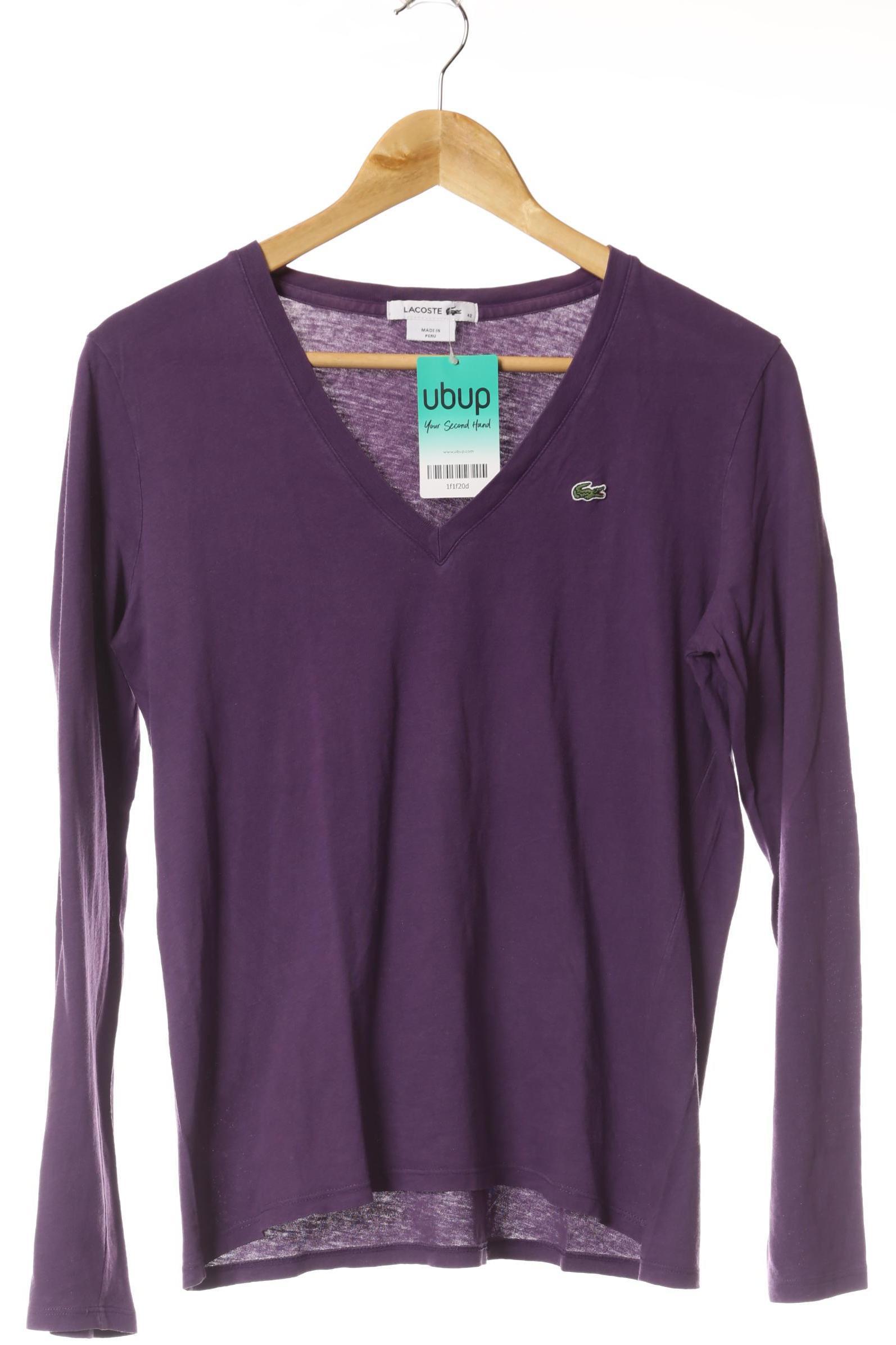 

Lacoste Damen Langarmshirt, lila, Gr. 42