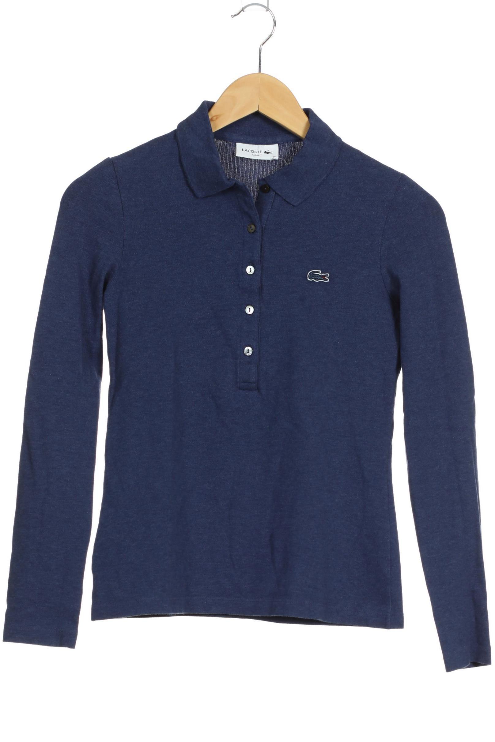 

Lacoste Damen Langarmshirt, blau, Gr. 34
