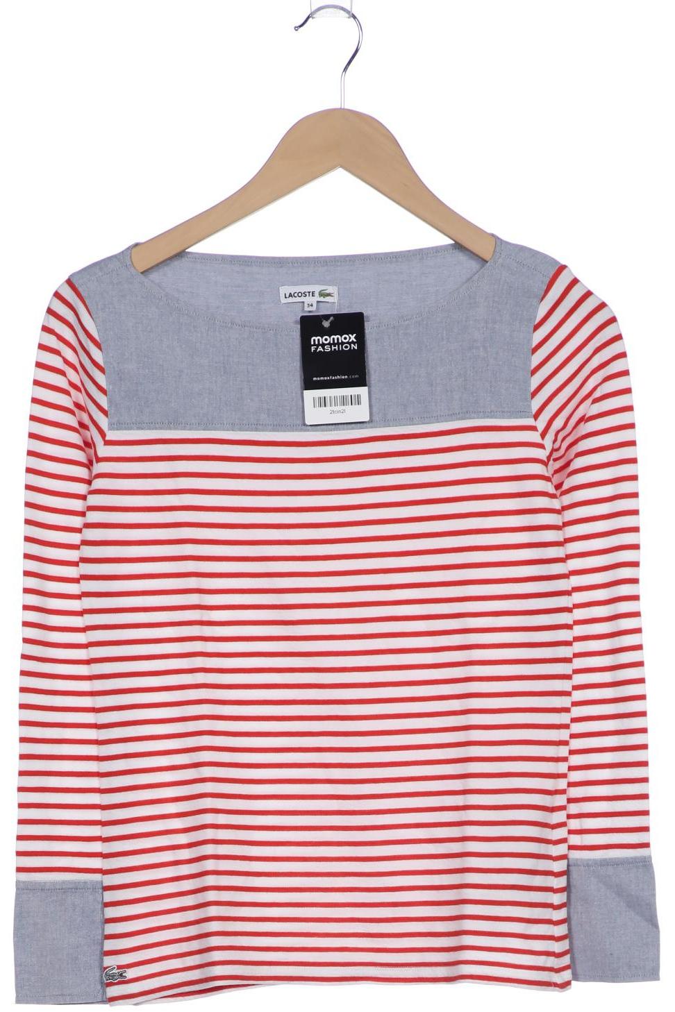 

Lacoste Damen Langarmshirt, weiß, Gr. 34