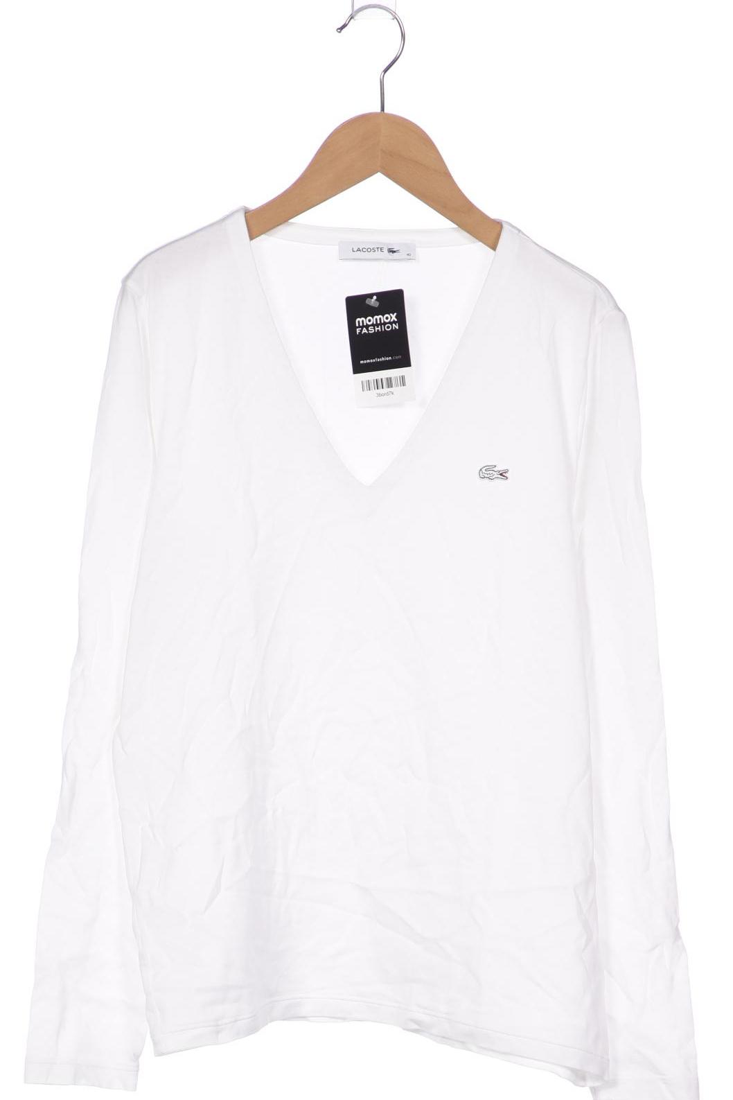 

Lacoste Damen Langarmshirt, weiß, Gr. 40