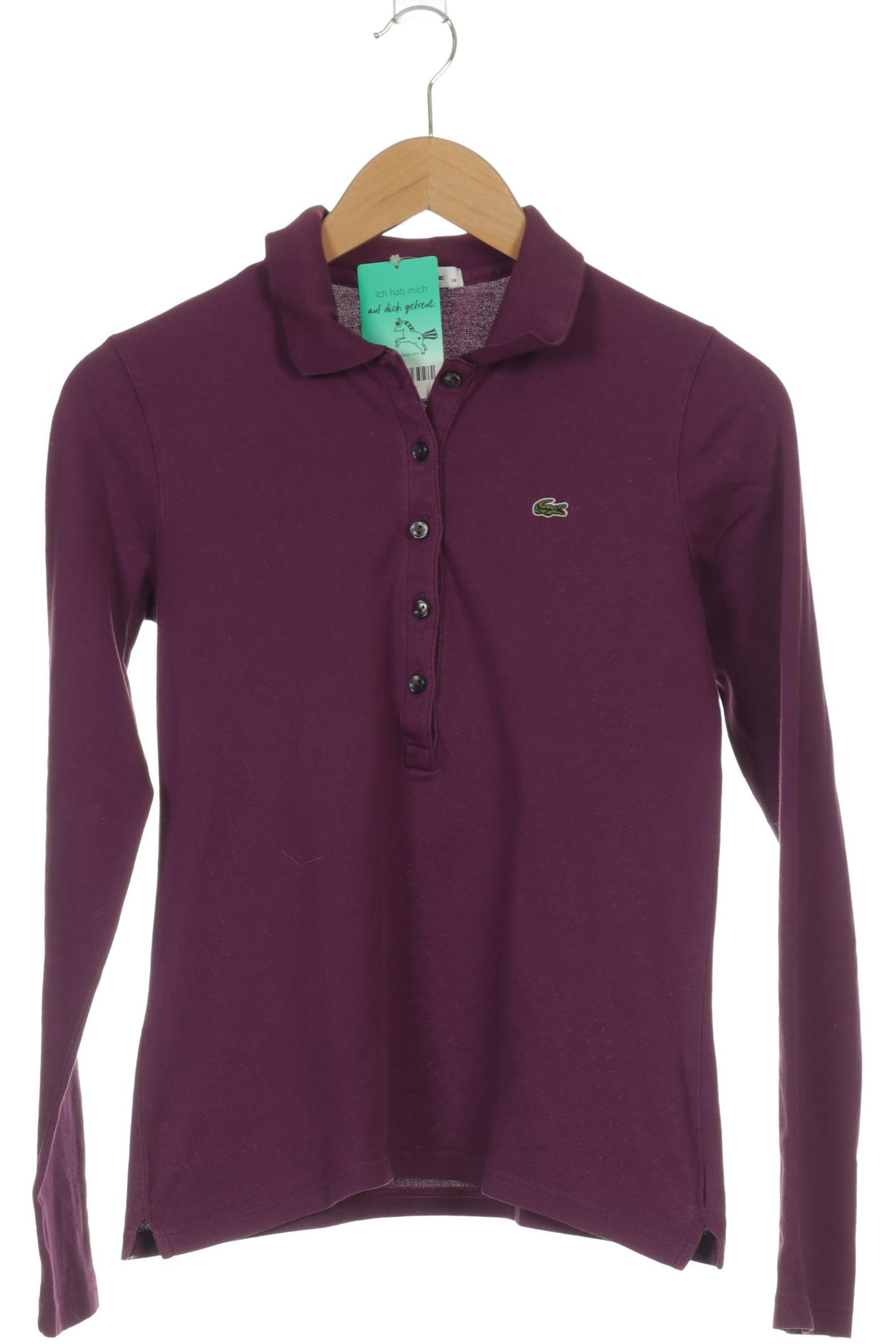

Lacoste Damen Langarmshirt, lila, Gr. 38