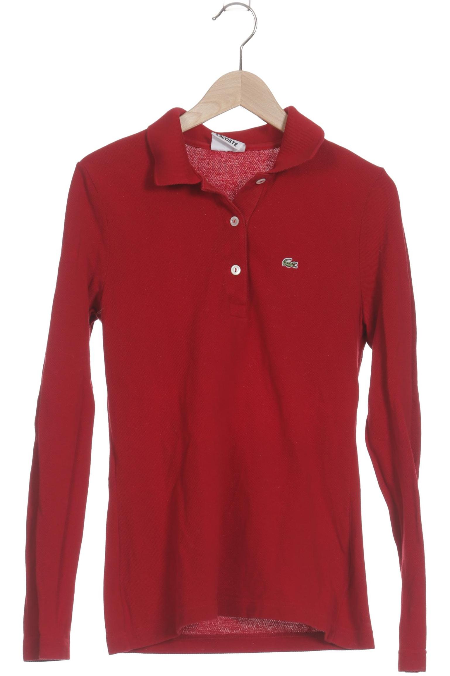 

Lacoste Damen Langarmshirt, rot, Gr. 38