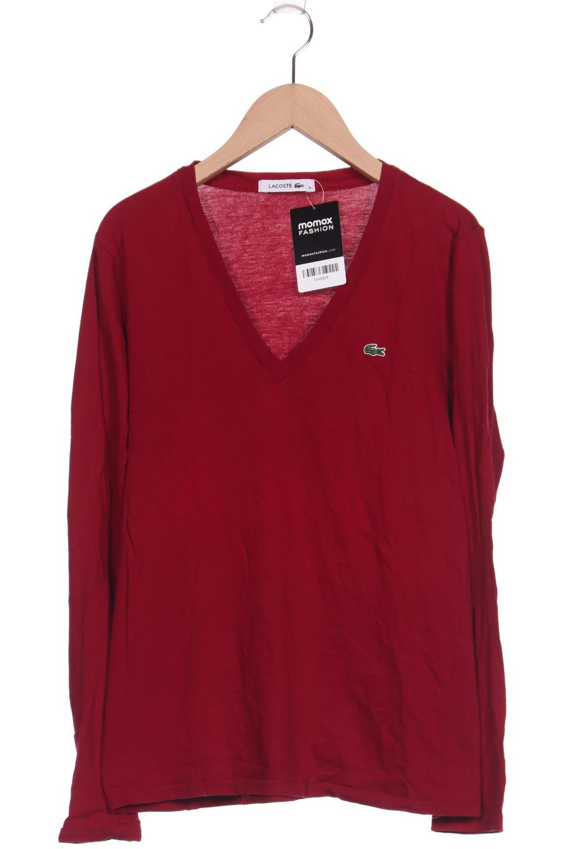 

Lacoste Damen Langarmshirt, rot, Gr. 36