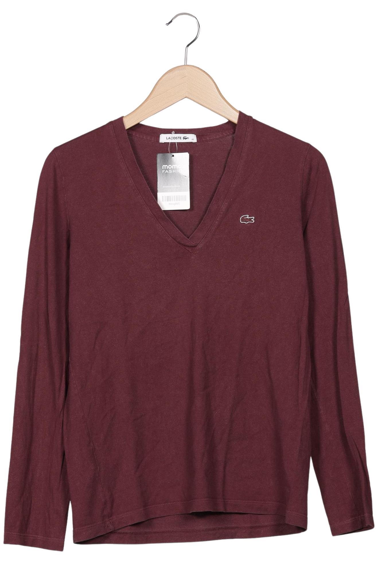 

Lacoste Damen Langarmshirt, bordeaux, Gr. 40