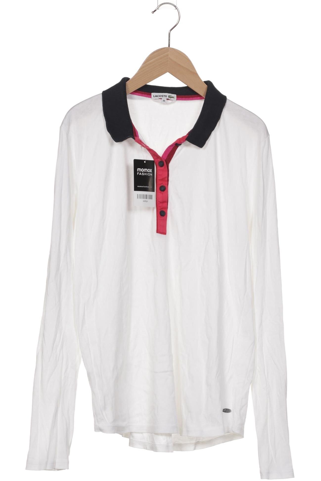 

Lacoste Damen Langarmshirt, weiß, Gr. 44