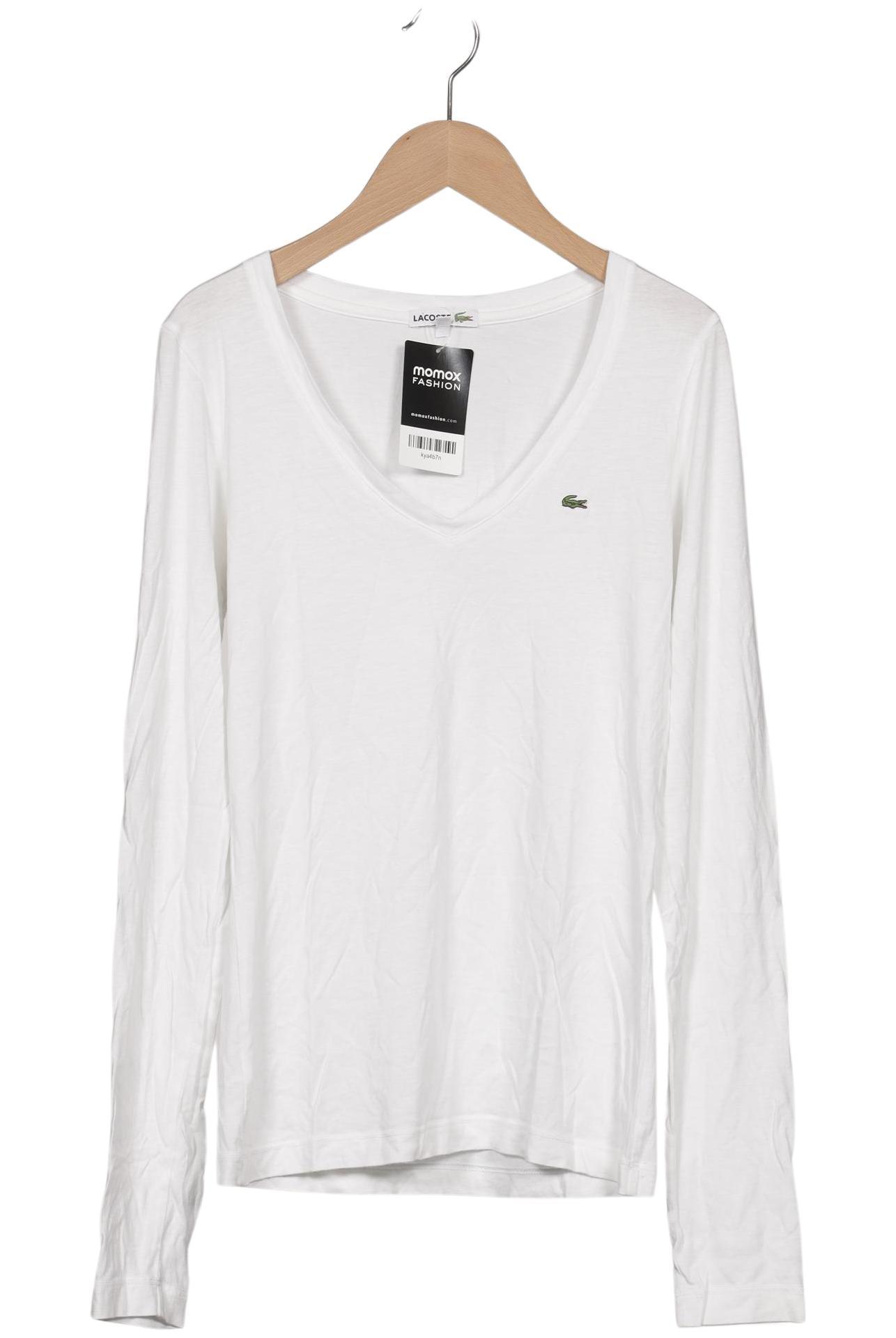 

Lacoste Damen Langarmshirt, weiß, Gr. 40