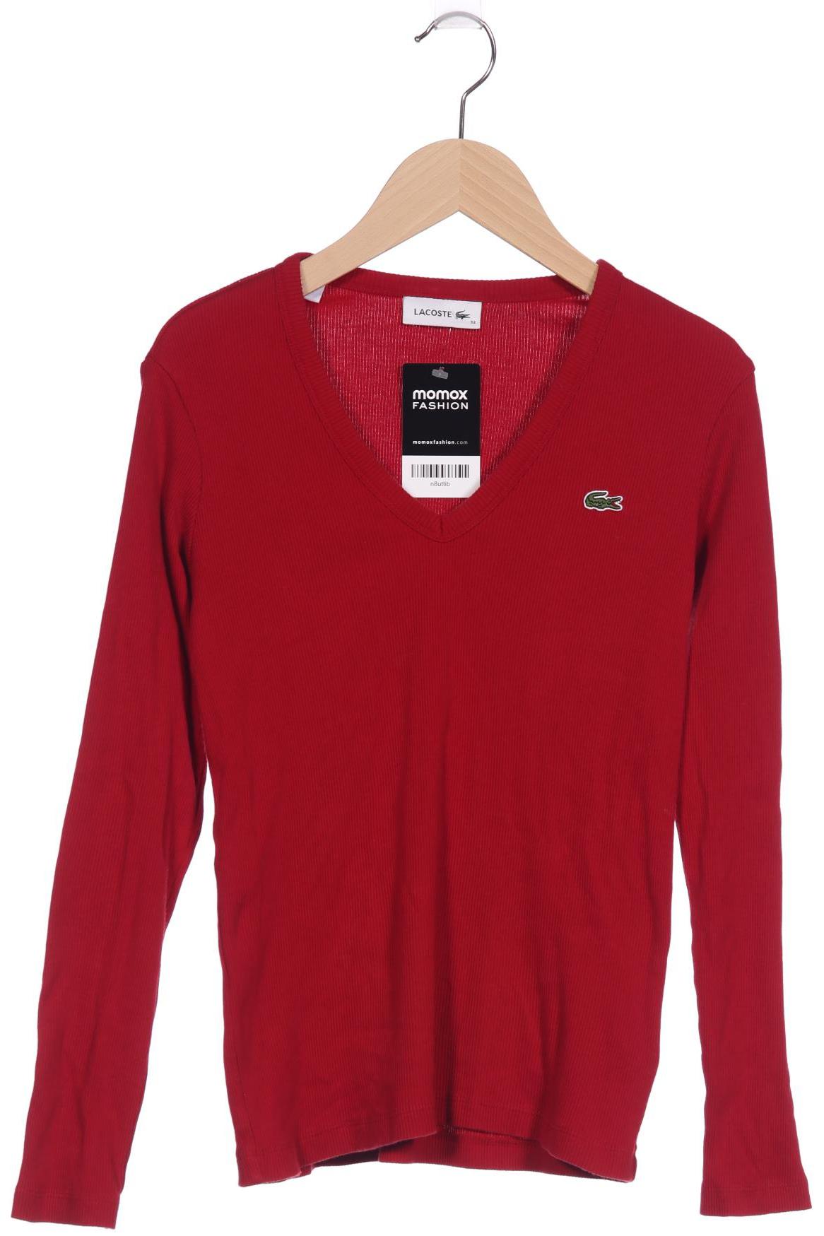 

Lacoste Damen Langarmshirt, rot, Gr. 32