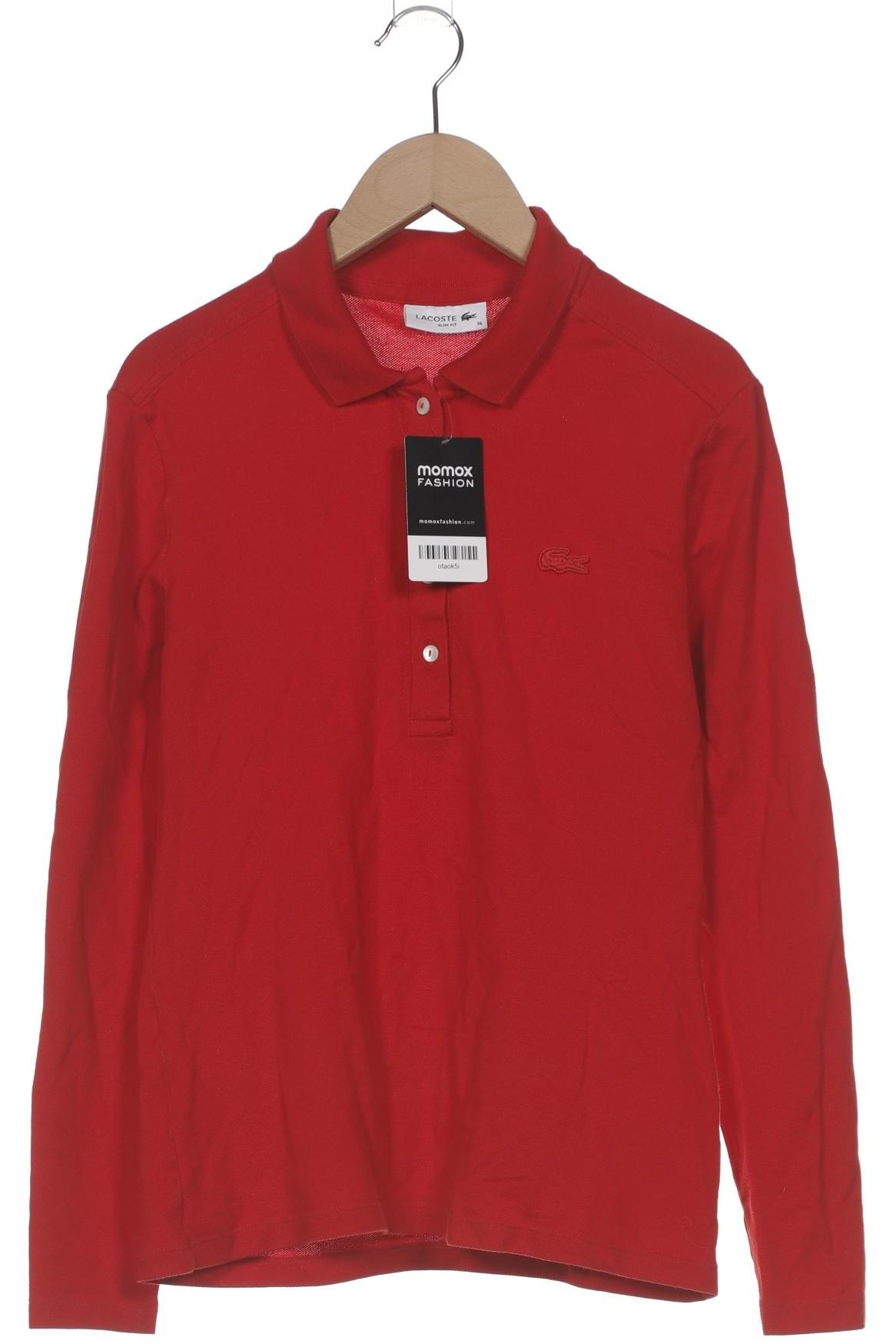 

Lacoste Damen Langarmshirt, rot, Gr. 36