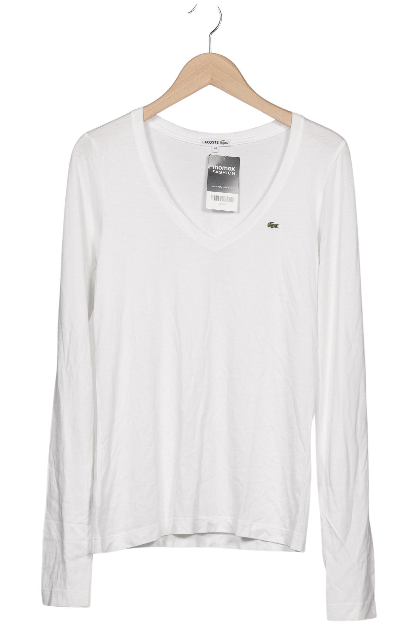 

Lacoste Damen Langarmshirt, weiß, Gr. 42