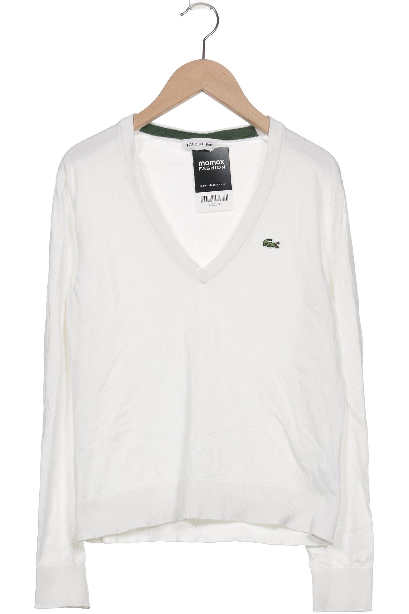 

Lacoste Damen Langarmshirt, weiß, Gr. 34