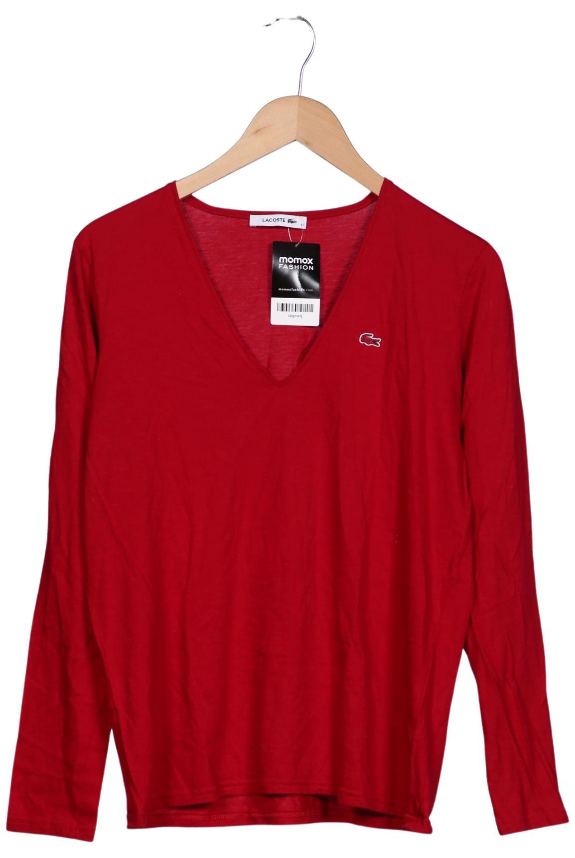 

Lacoste Damen Langarmshirt, rot, Gr. 44