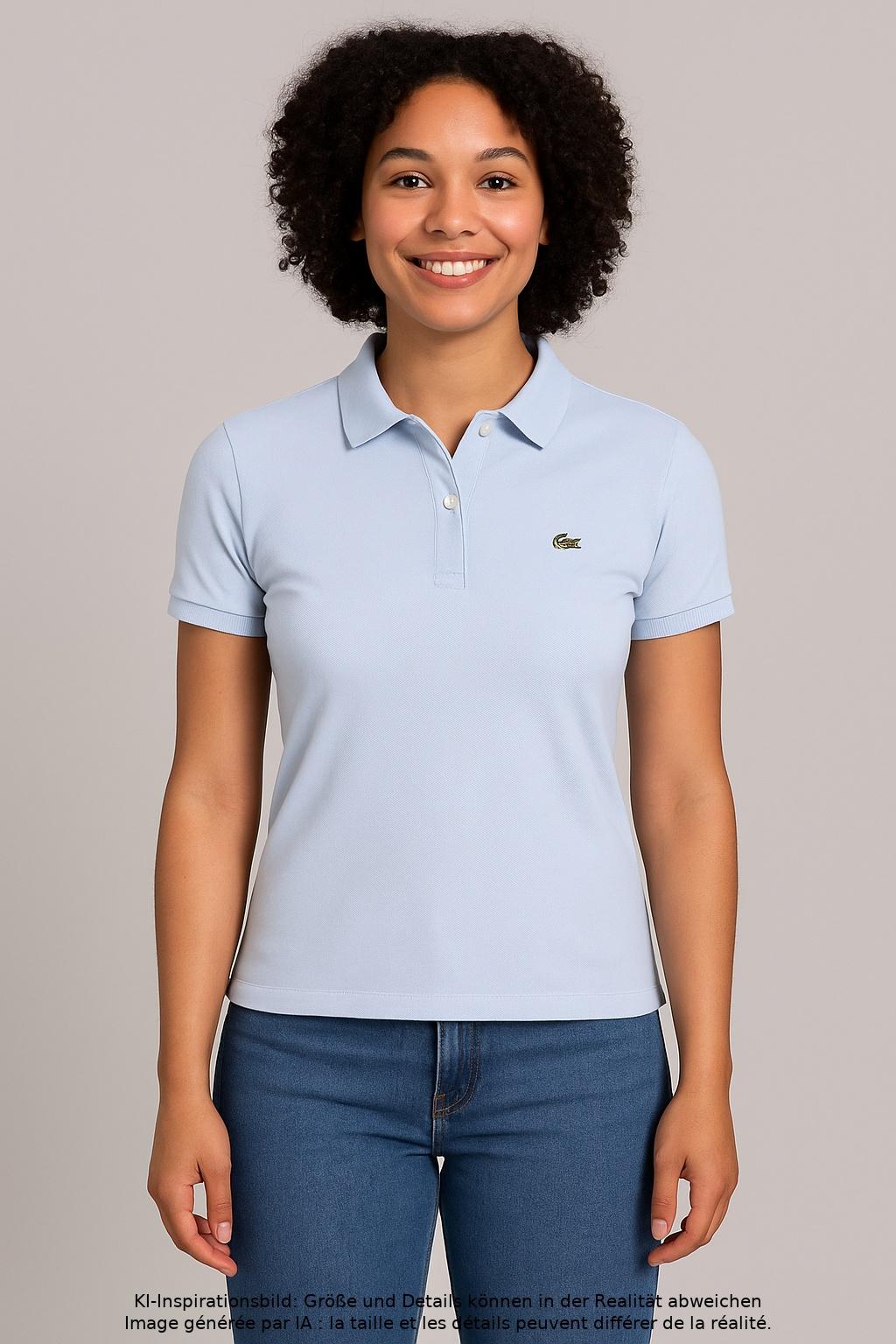 

Lacoste Damen Poloshirt, hellblau, Gr. 46