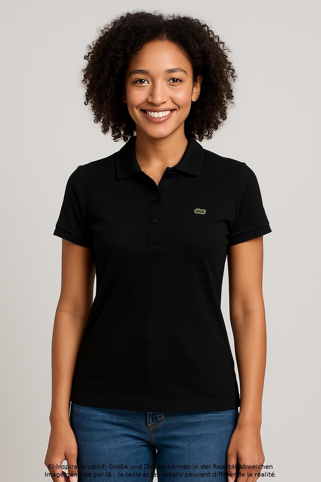 

Lacoste Damen Poloshirt, schwarz, Gr. 38