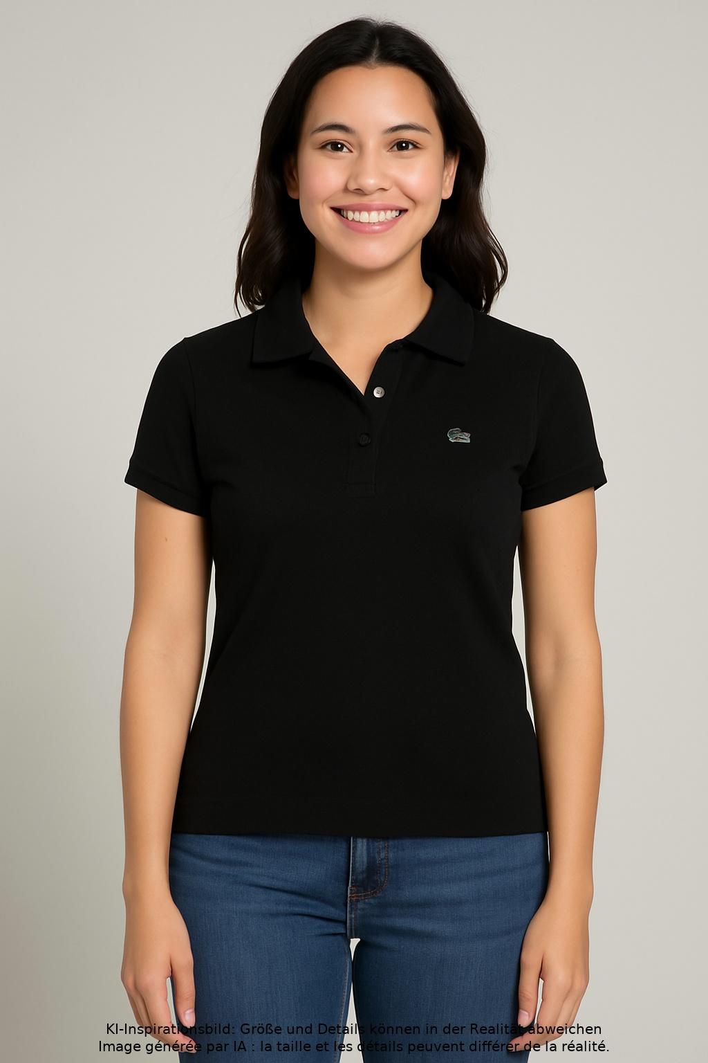 

Lacoste Damen Poloshirt, schwarz, Gr. 38