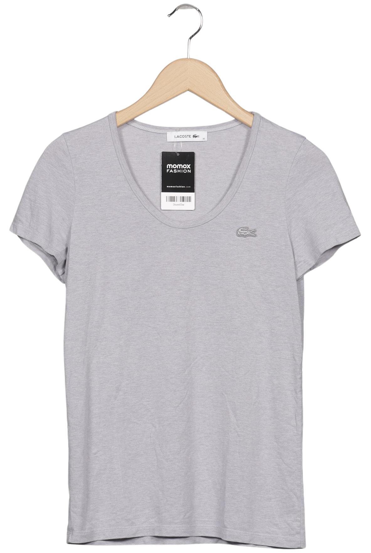 

Lacoste Damen T-Shirt, grau, Gr. 36