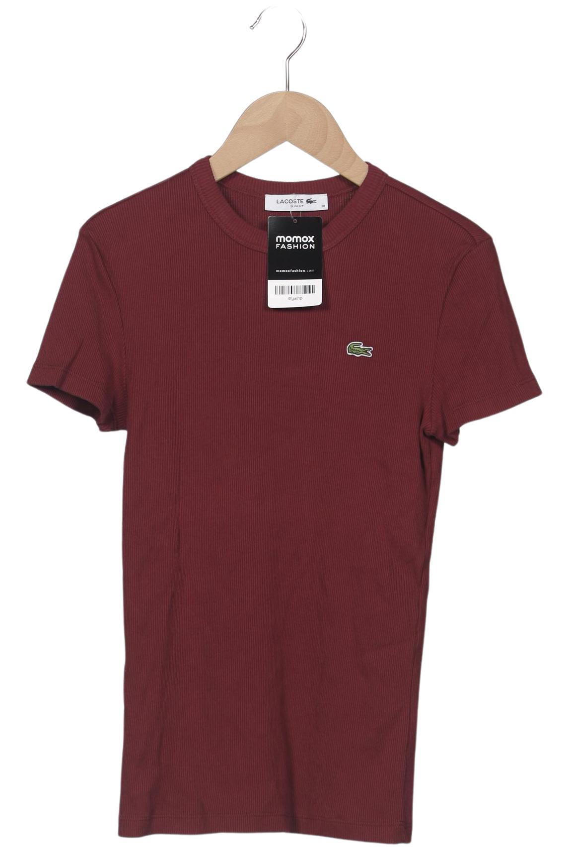 

Lacoste Damen T-Shirt, bordeaux, Gr. 38