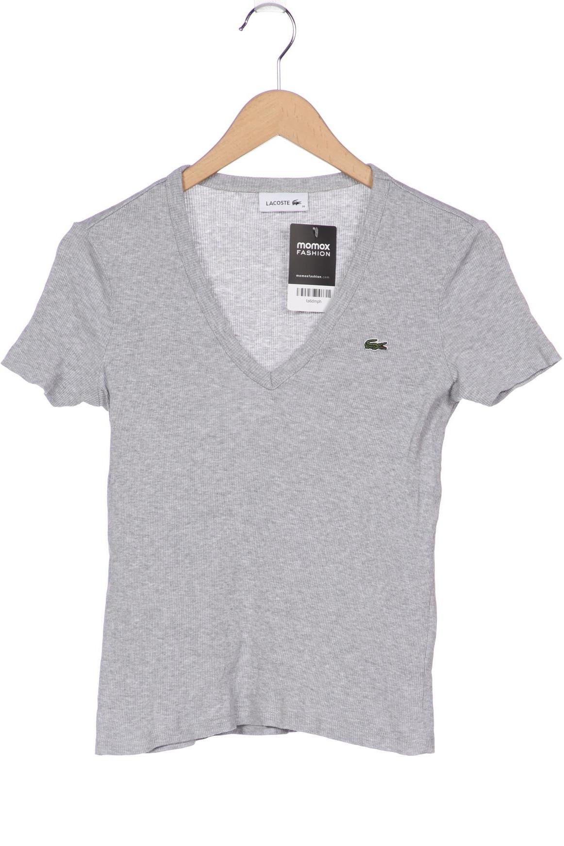 

Lacoste Damen T-Shirt, grau, Gr. 36