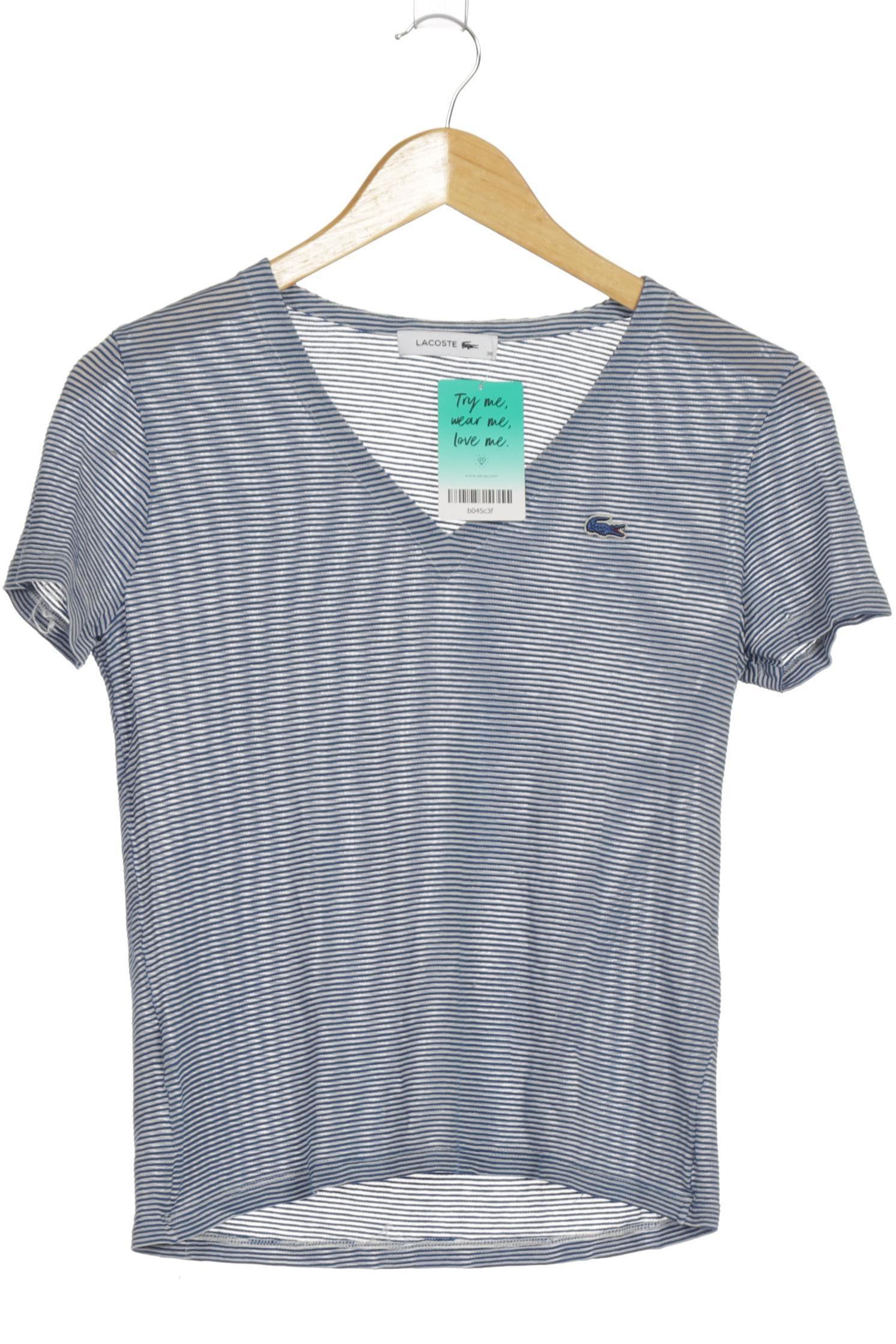 

Lacoste Damen T-Shirt, blau, Gr. 38