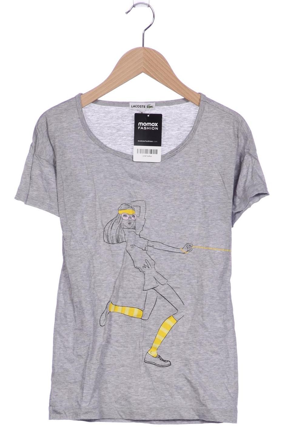 

Lacoste Damen T-Shirt, grau, Gr. 36