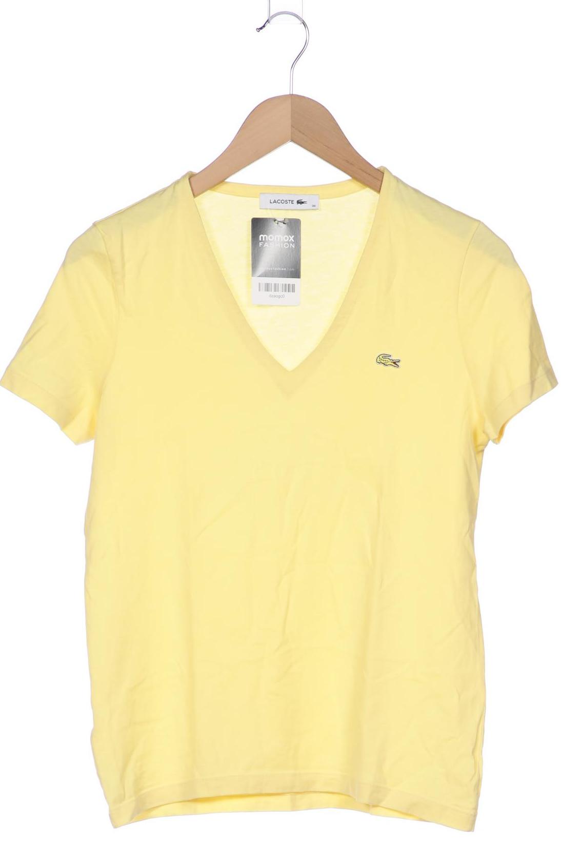

Lacoste Damen T-Shirt, gelb, Gr. 38