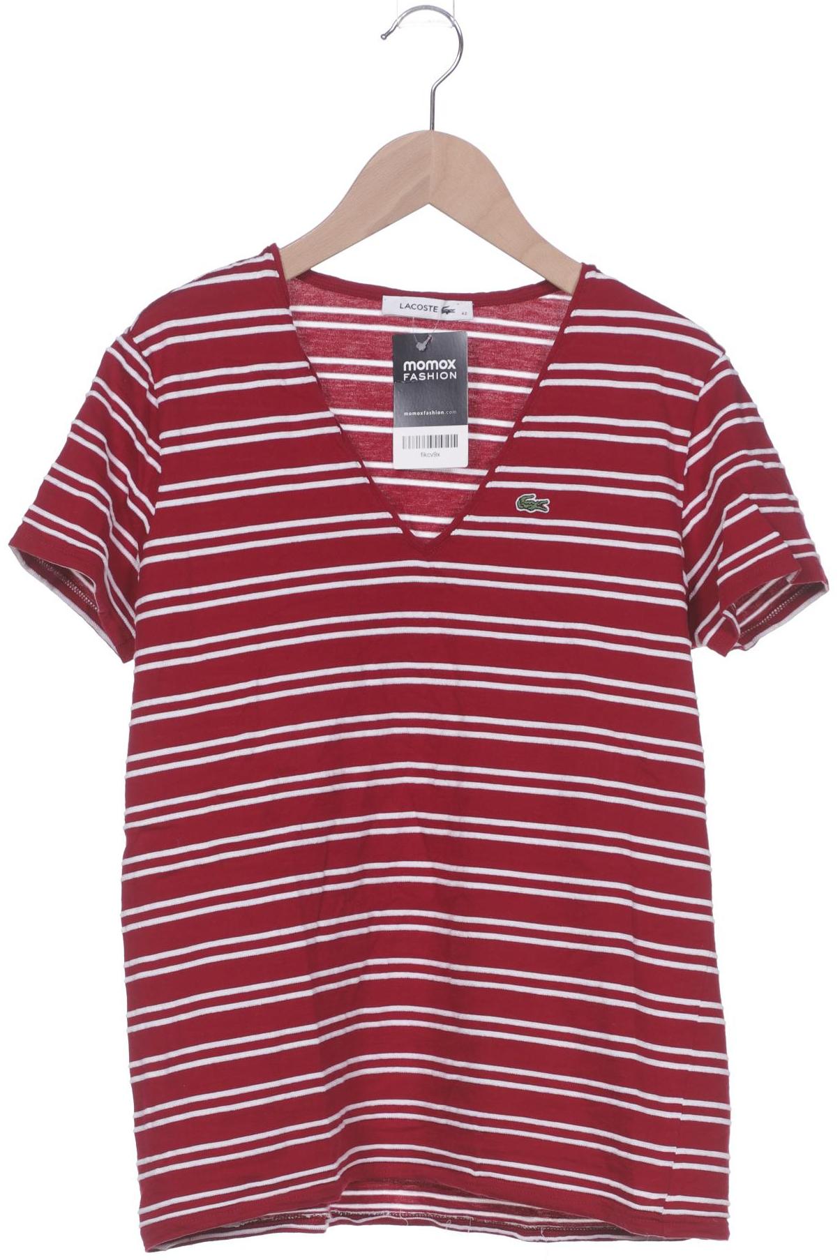 

Lacoste Damen T-Shirt, bordeaux, Gr. 42